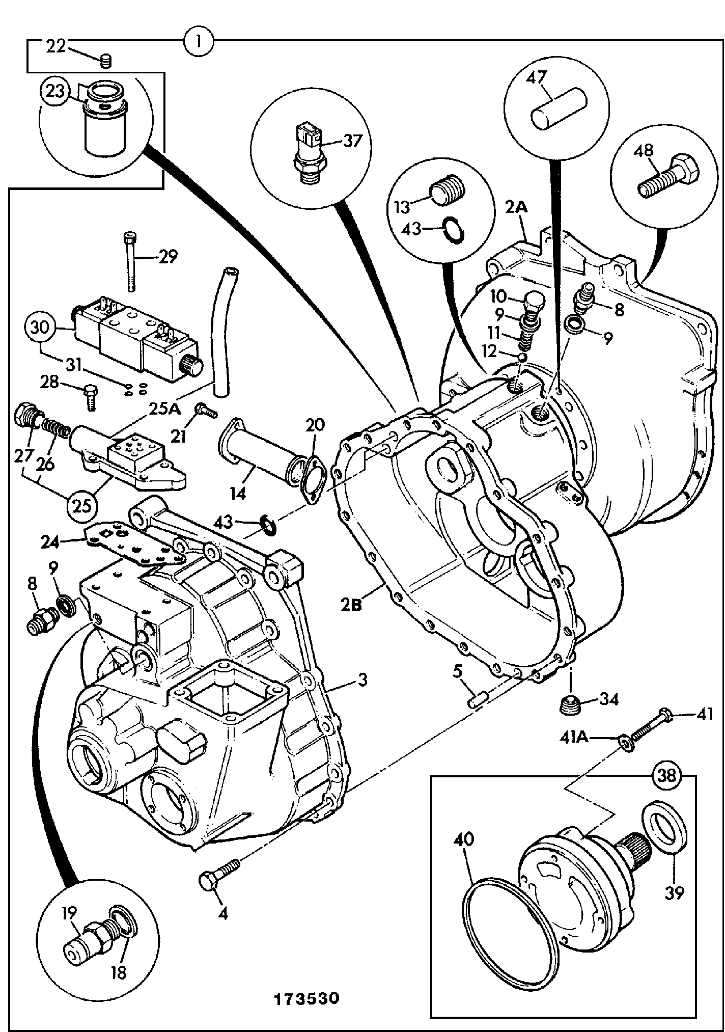 коробка передач 445/79660 JCB