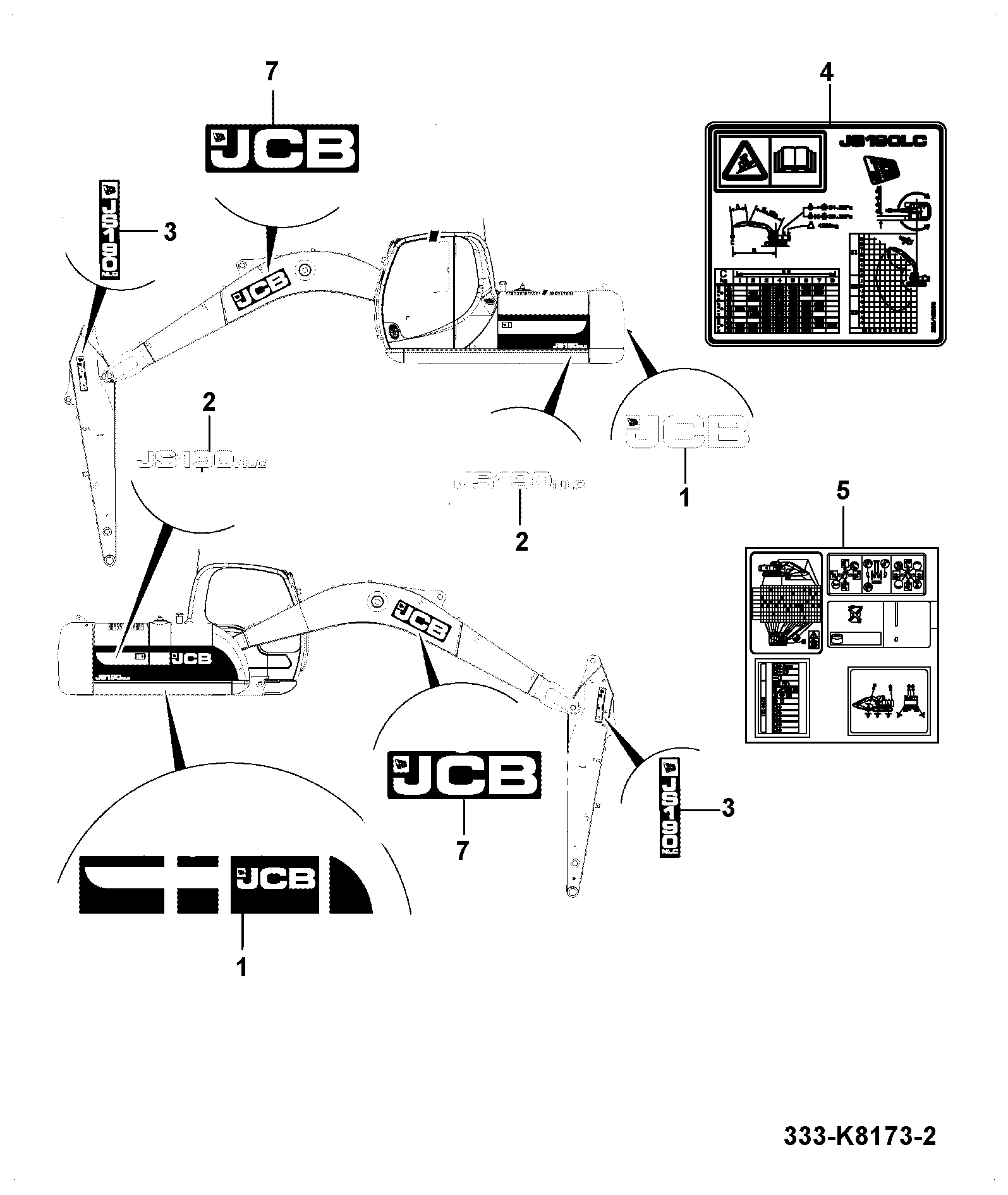 Схема 333/K8008 JCB