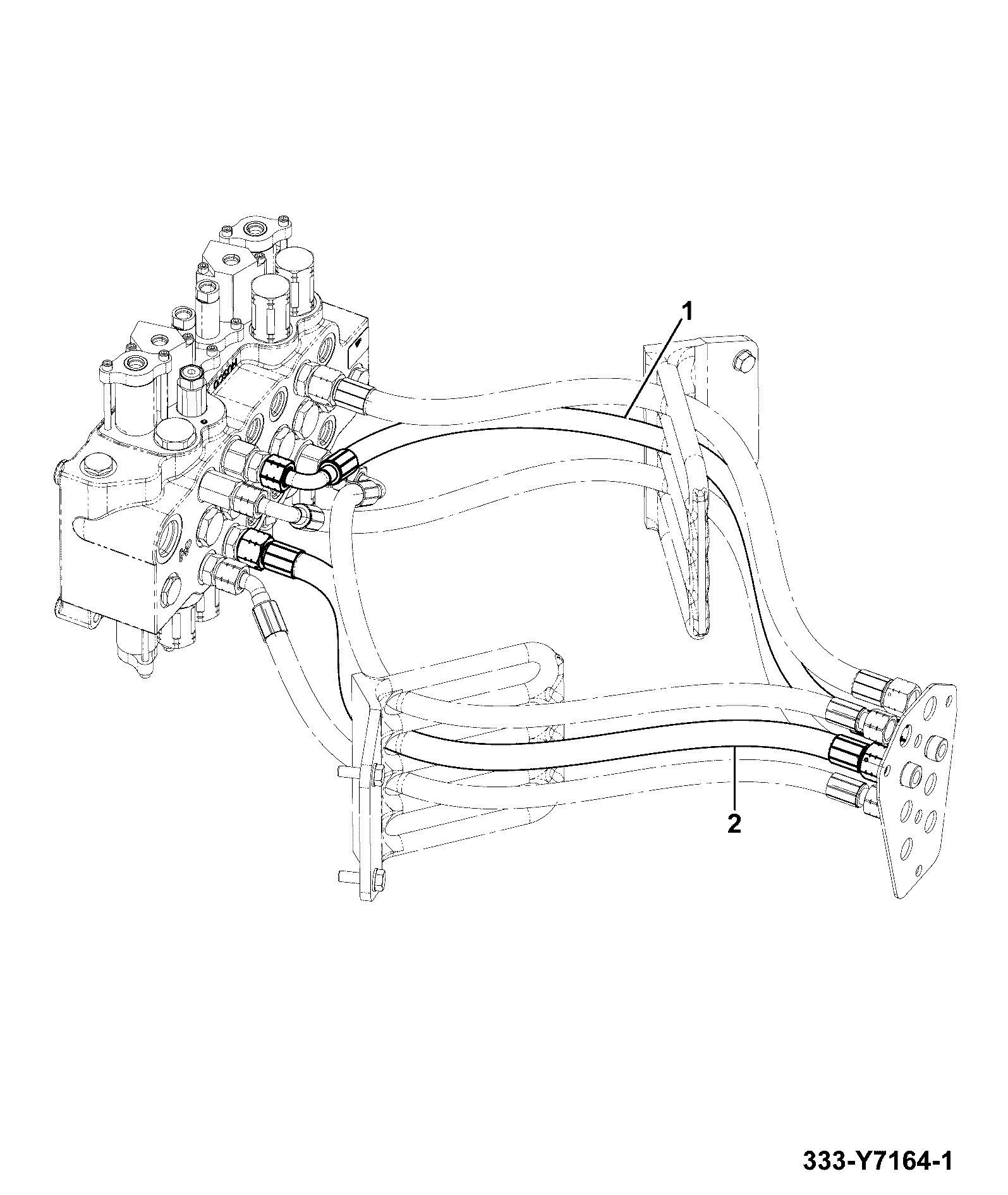 Шланг 333/Y4562 JCB