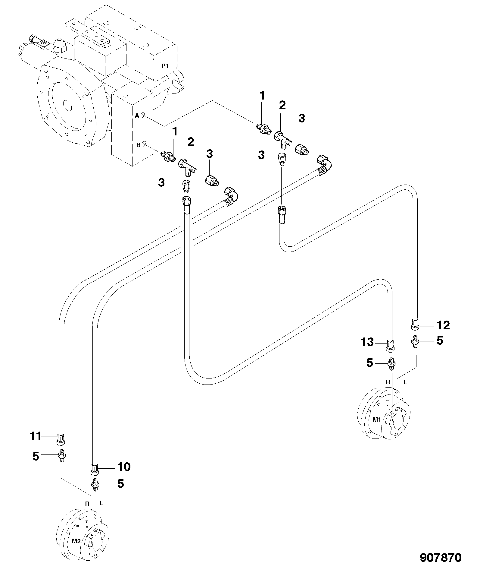 Шланг 2883/34716 JCB