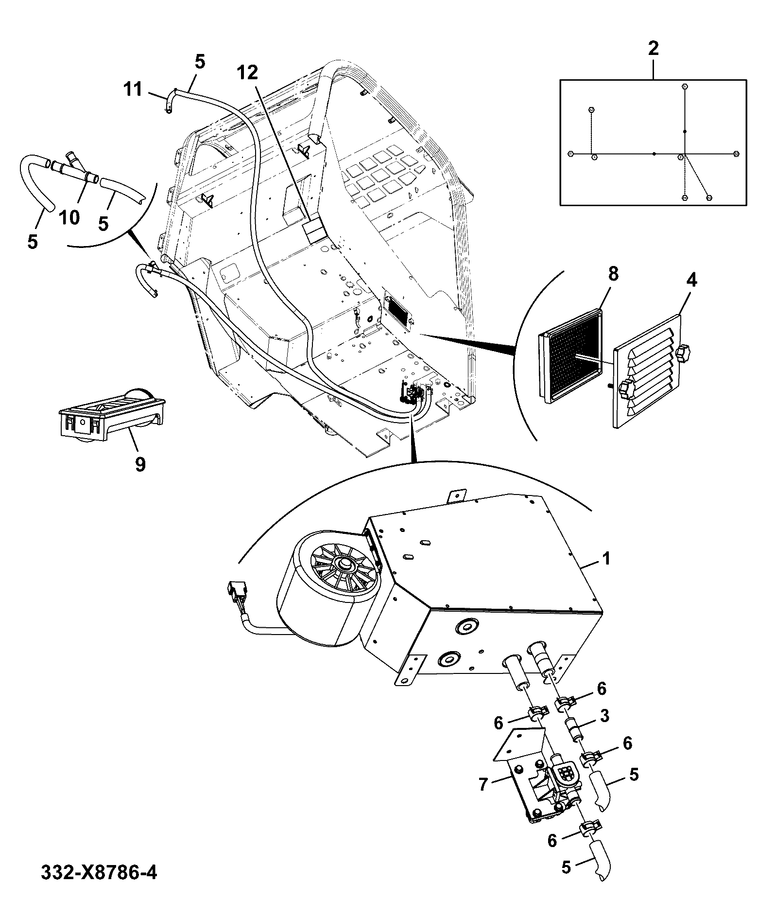 Шланг 332/X8731 JCB