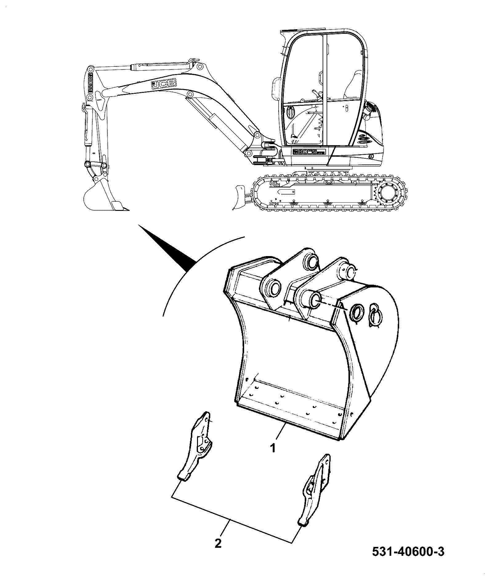 Ковш 335/05797 JCB