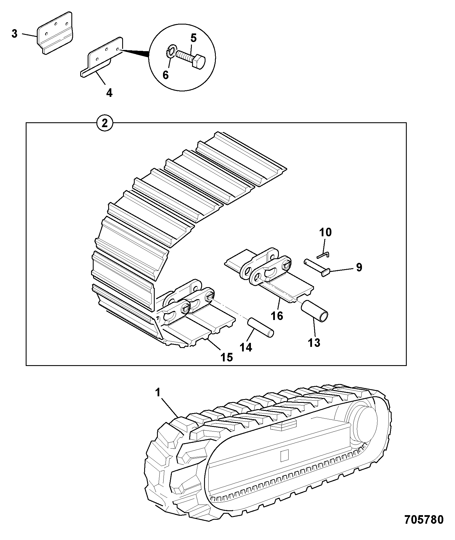 гусеница 232/31500 JCB
