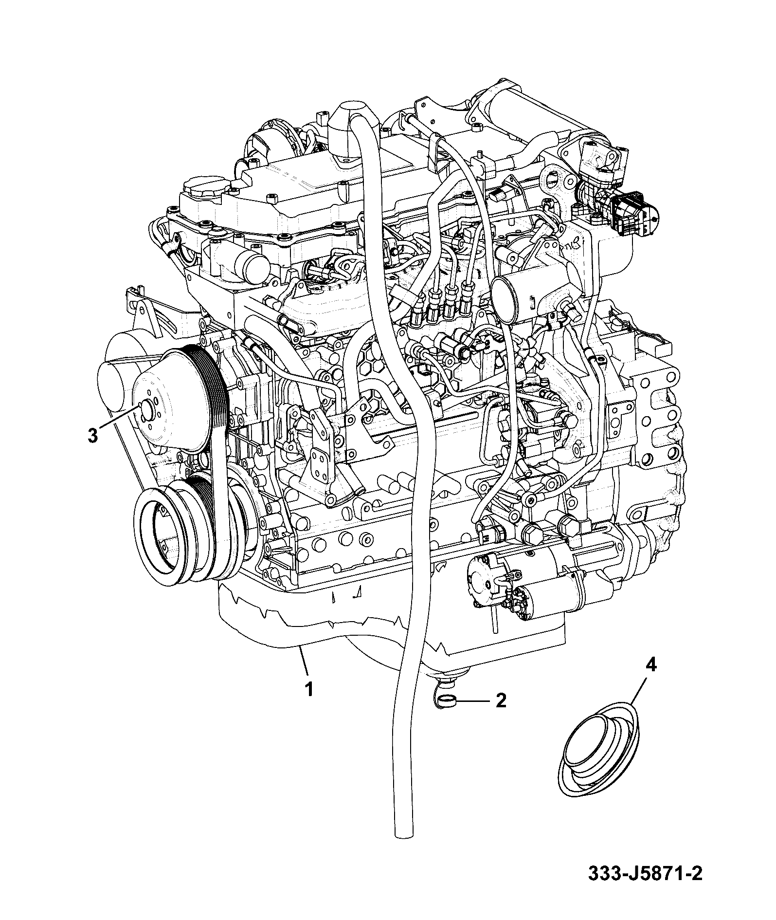 Двигатель 333/J5872 JCB