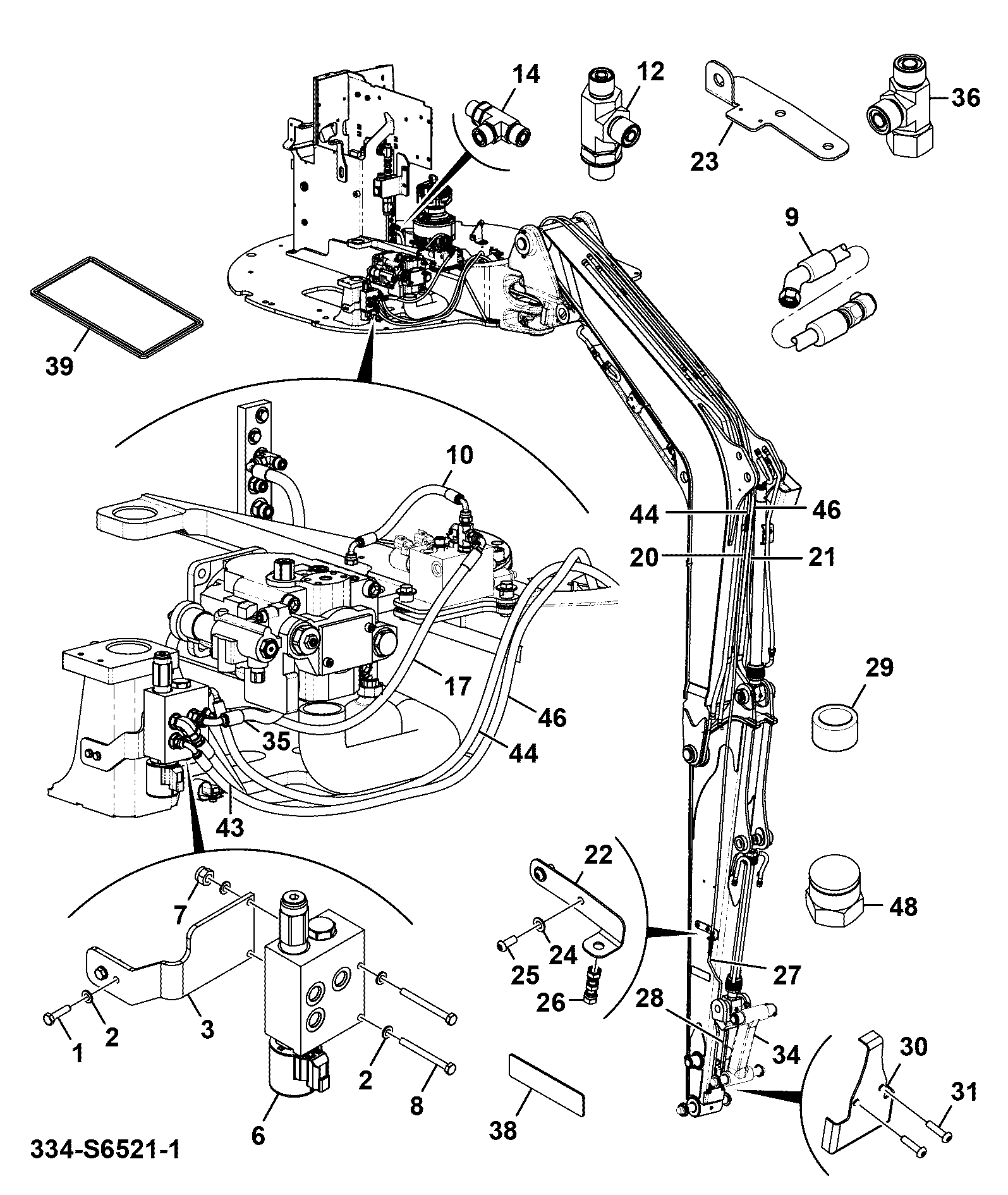Шланг 333/R9654 JCB