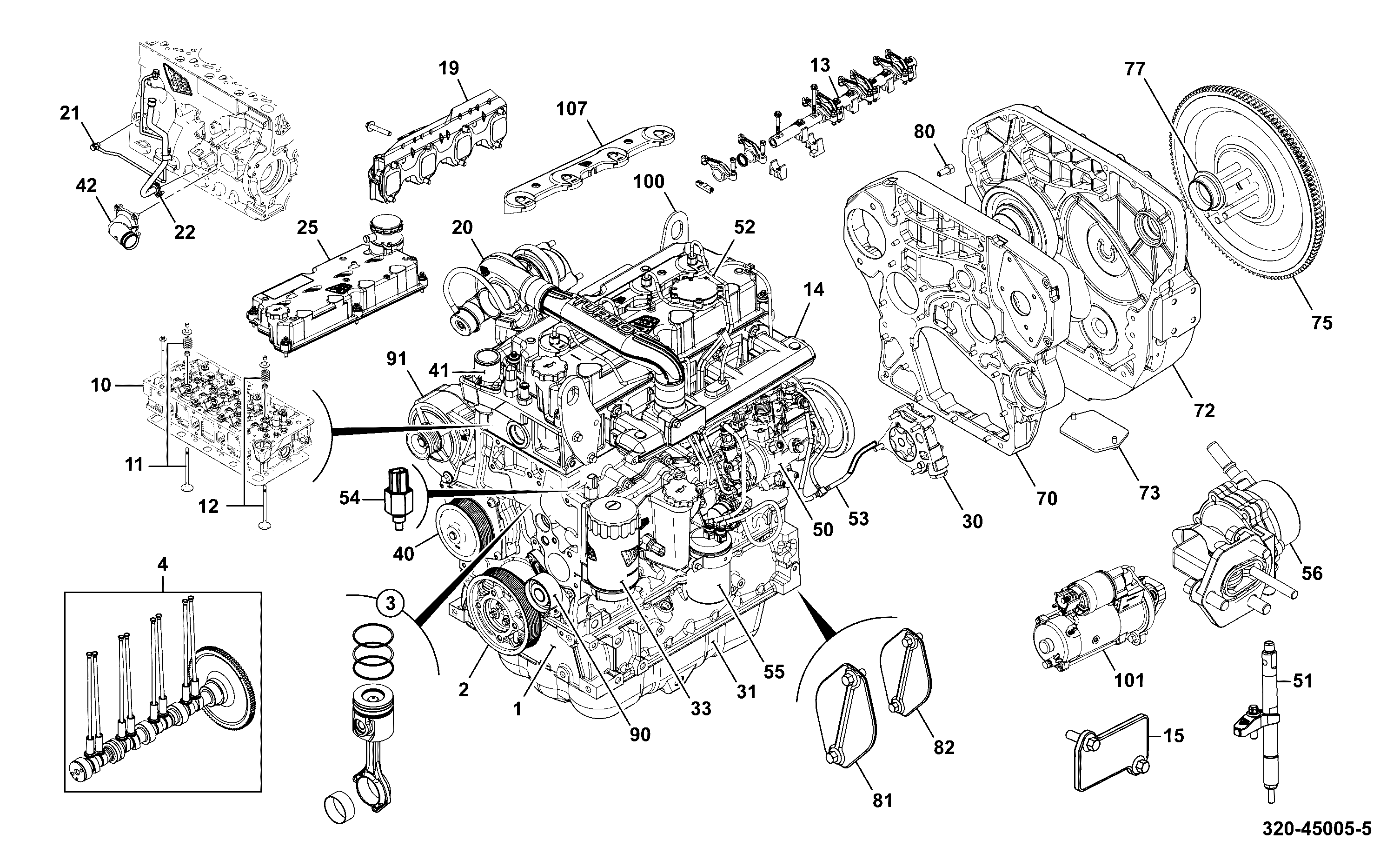 Клапан 320/25005 JCB
