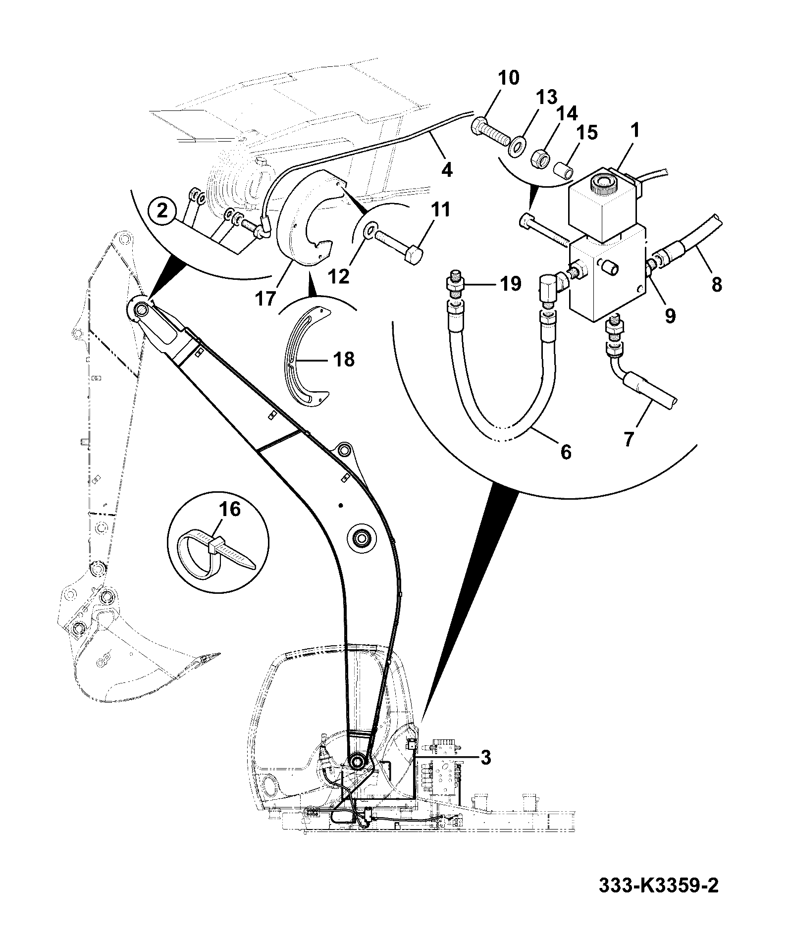 Жгут проводов 334/J0419 JCB