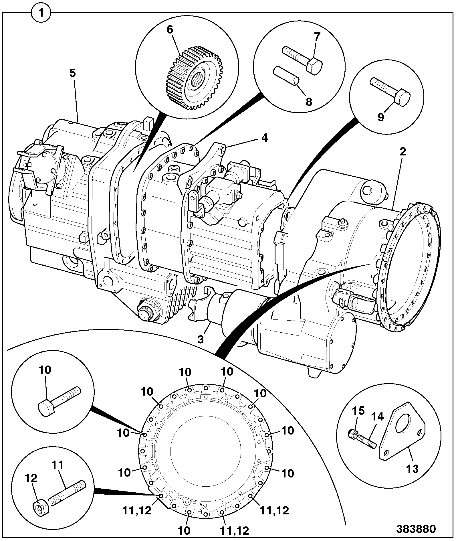 Коробка передач 456/10140 JCB