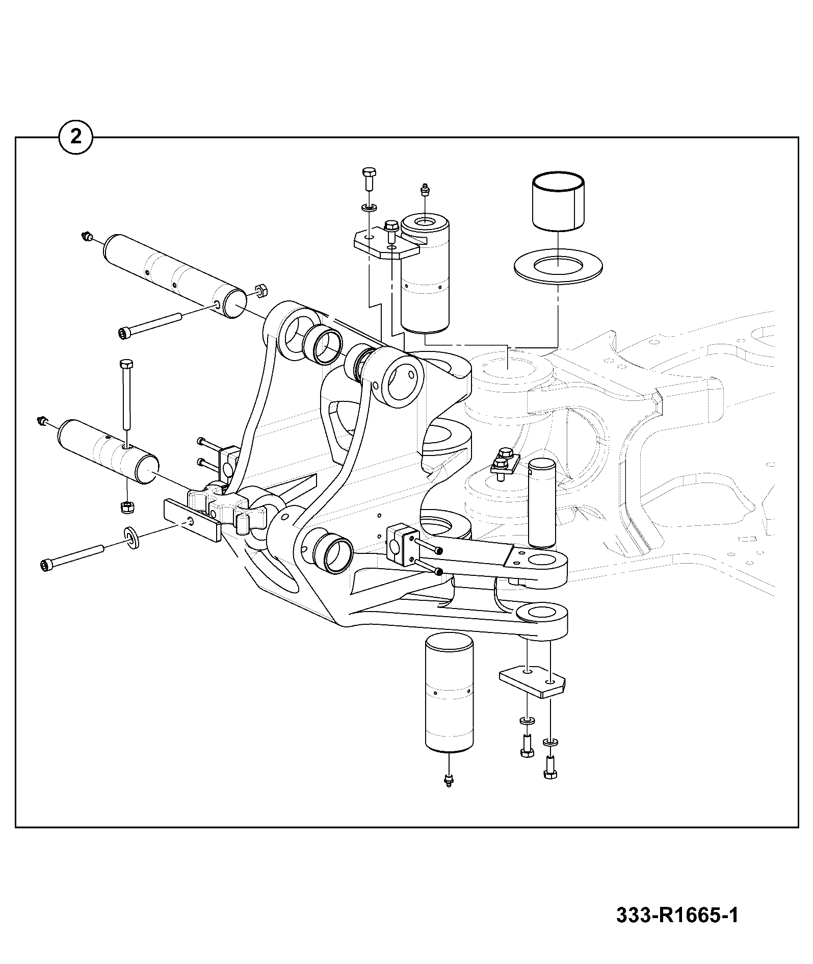 Поворотная стойка 332/L2044 JCB