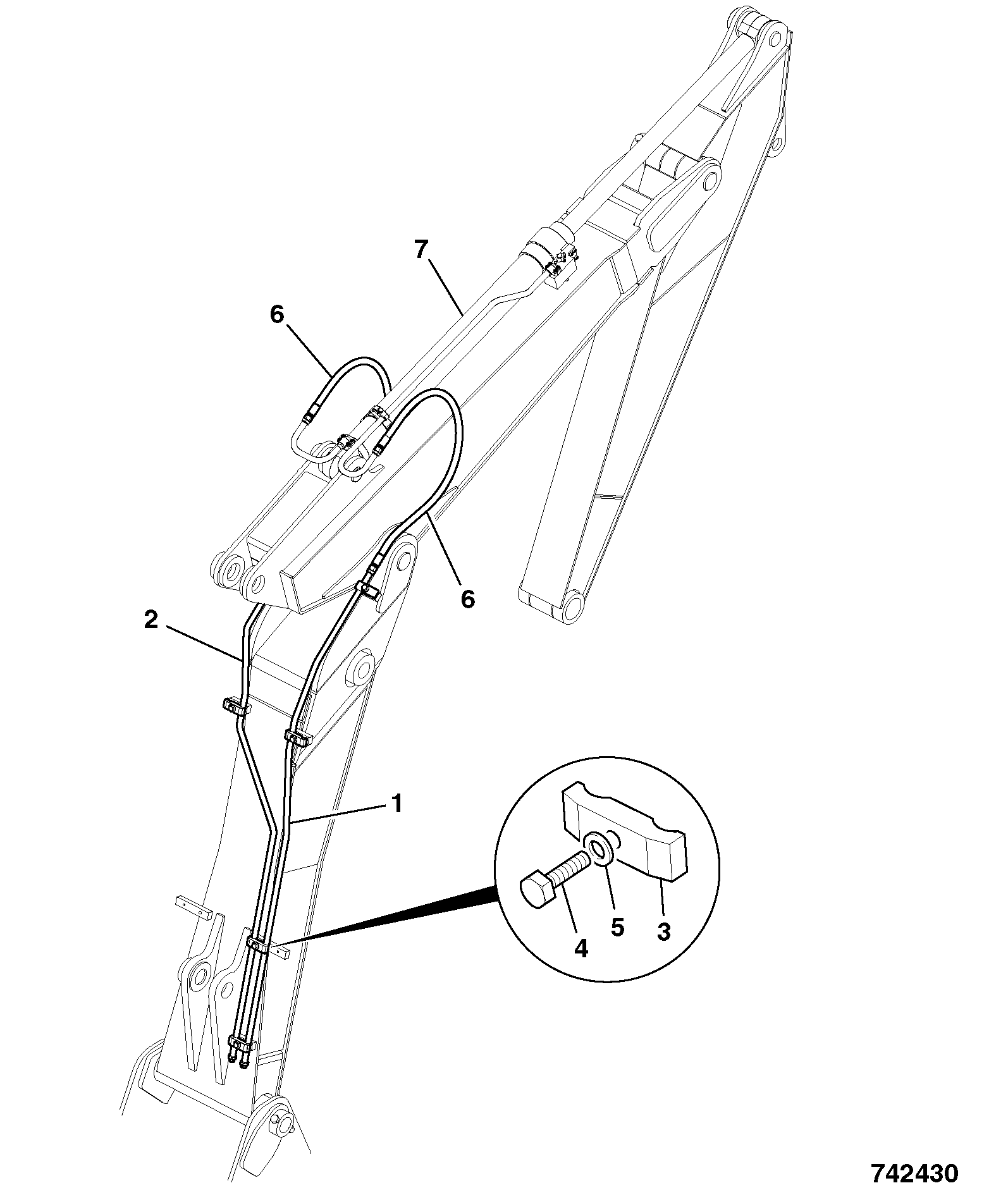 Шланг 627/10453 JCB