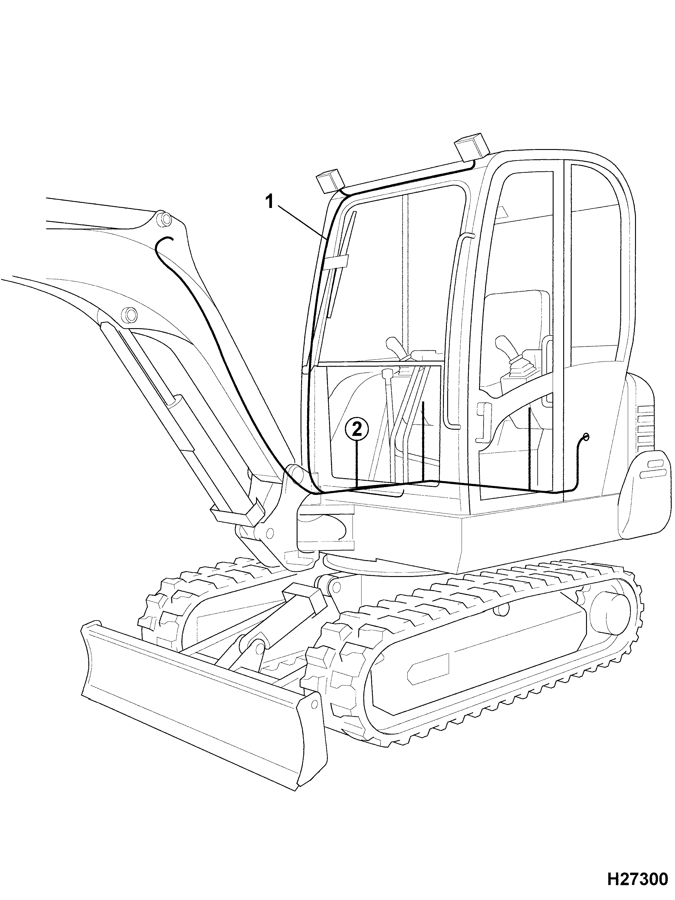 Жгут проводов 721/10477 JCB