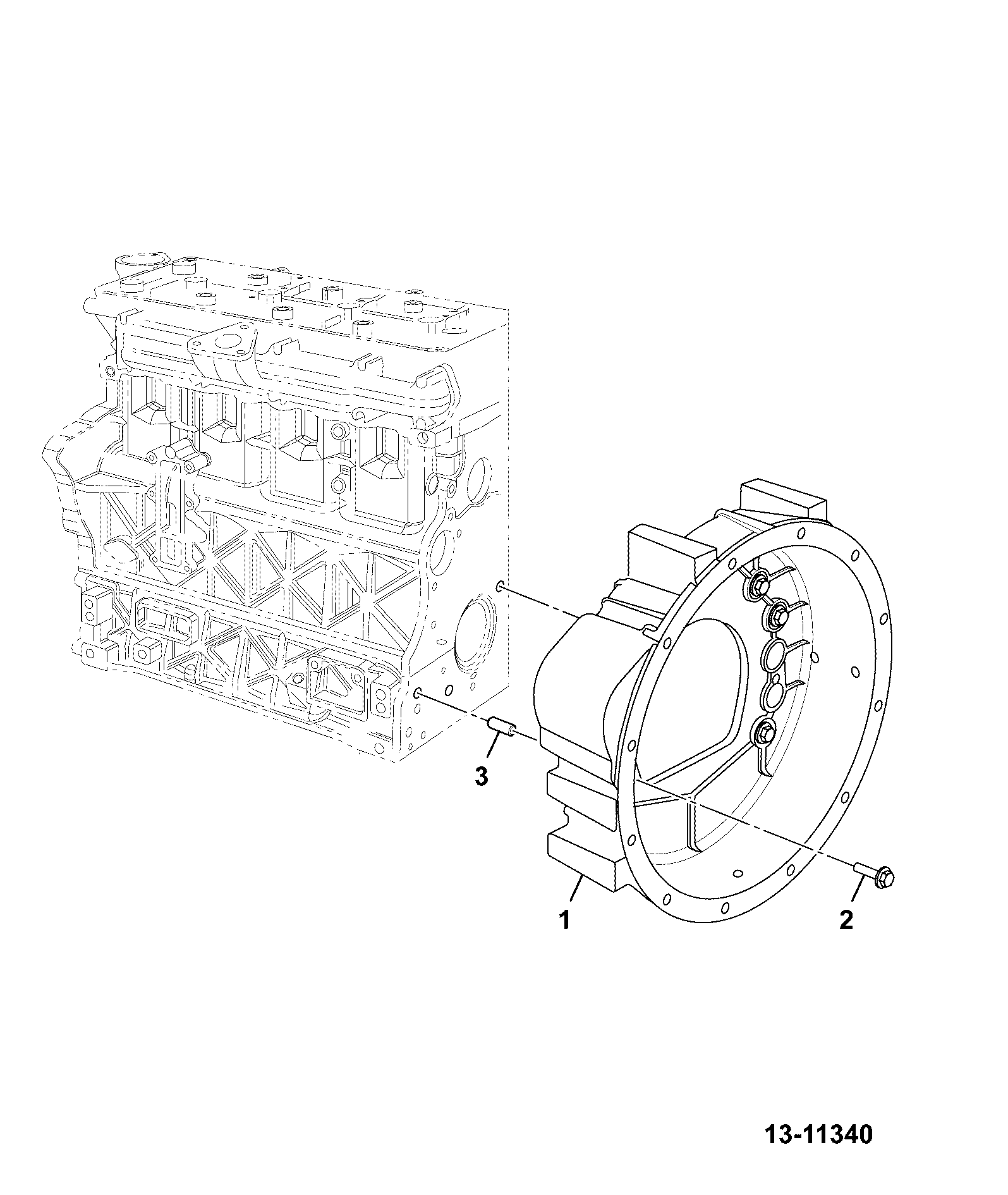 Болт 333/C1361 JCB