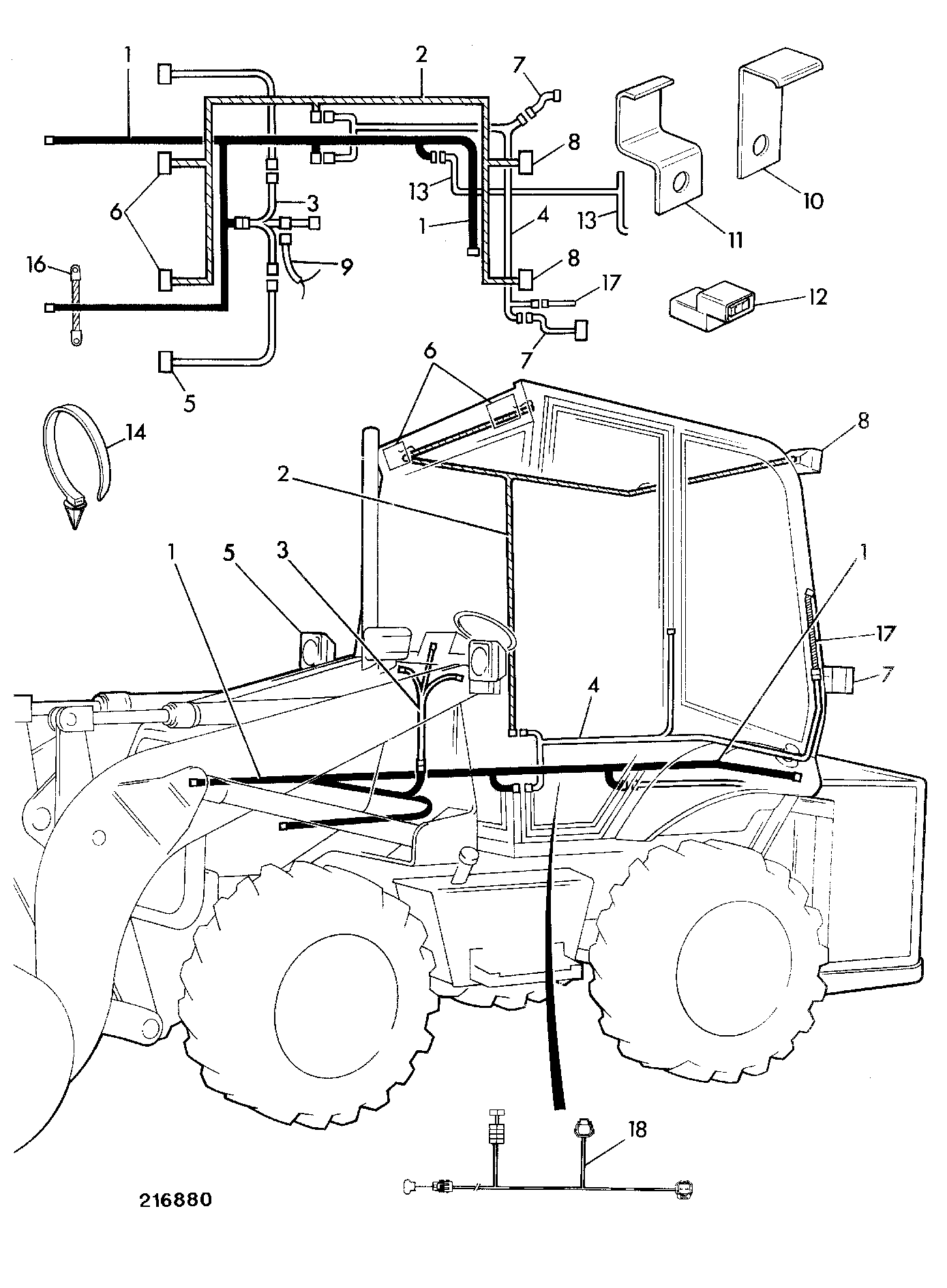 Жгут проводов 718/43700 JCB