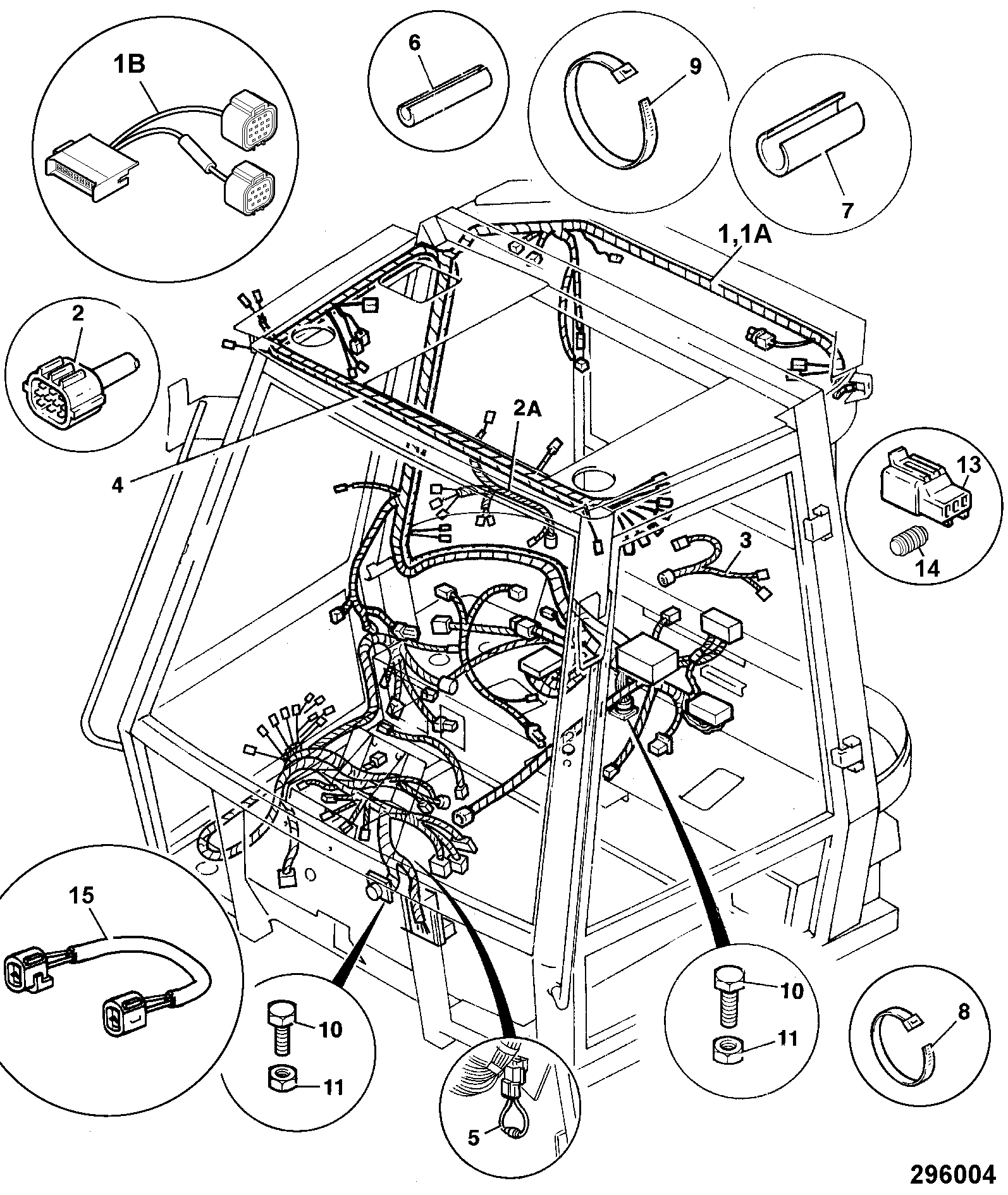Жгут проводов 721/00873 JCB