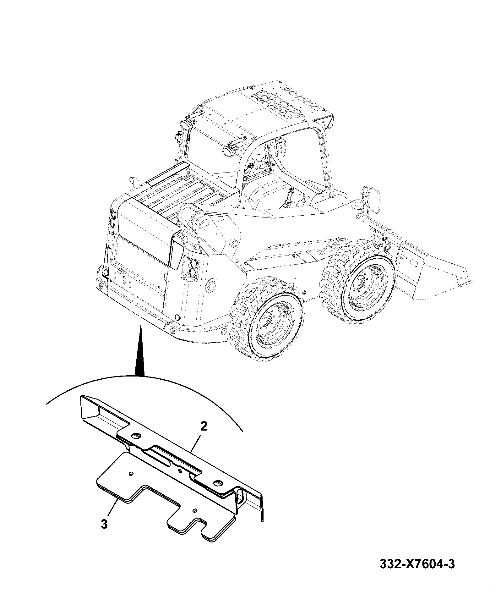 Пластина 332/X8086 JCB