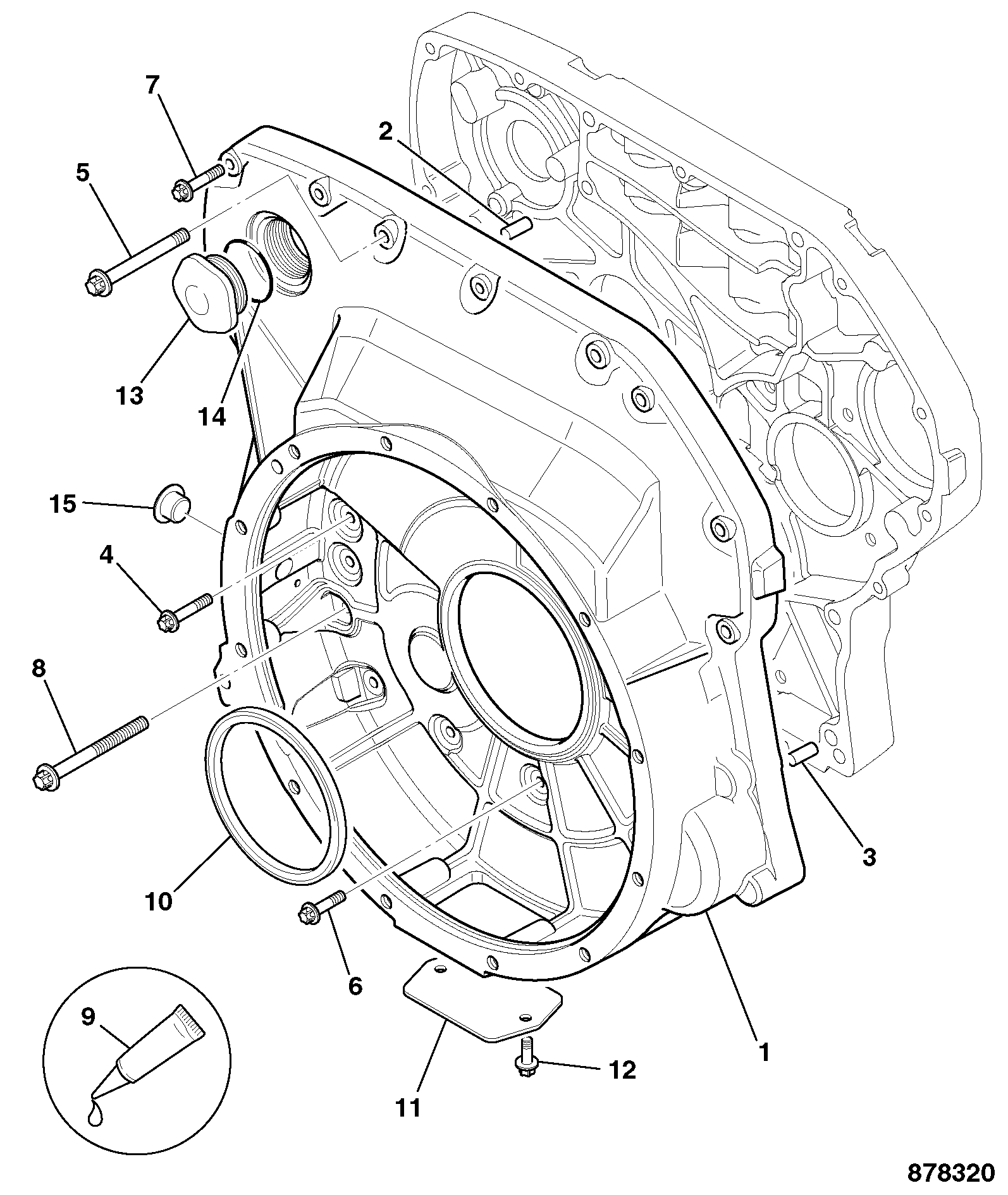 Корпус 320/05174 JCB