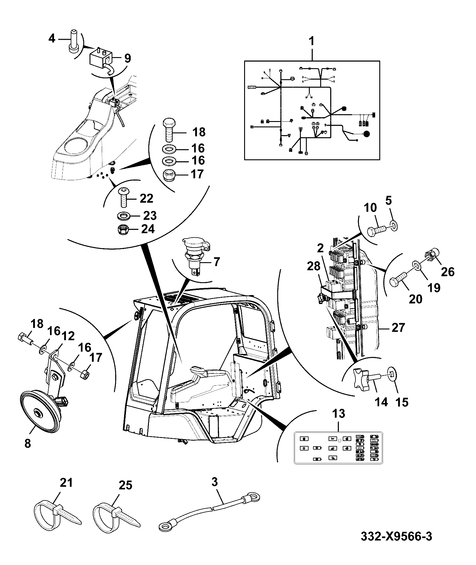 Жгут проводов 721/X1811 JCB