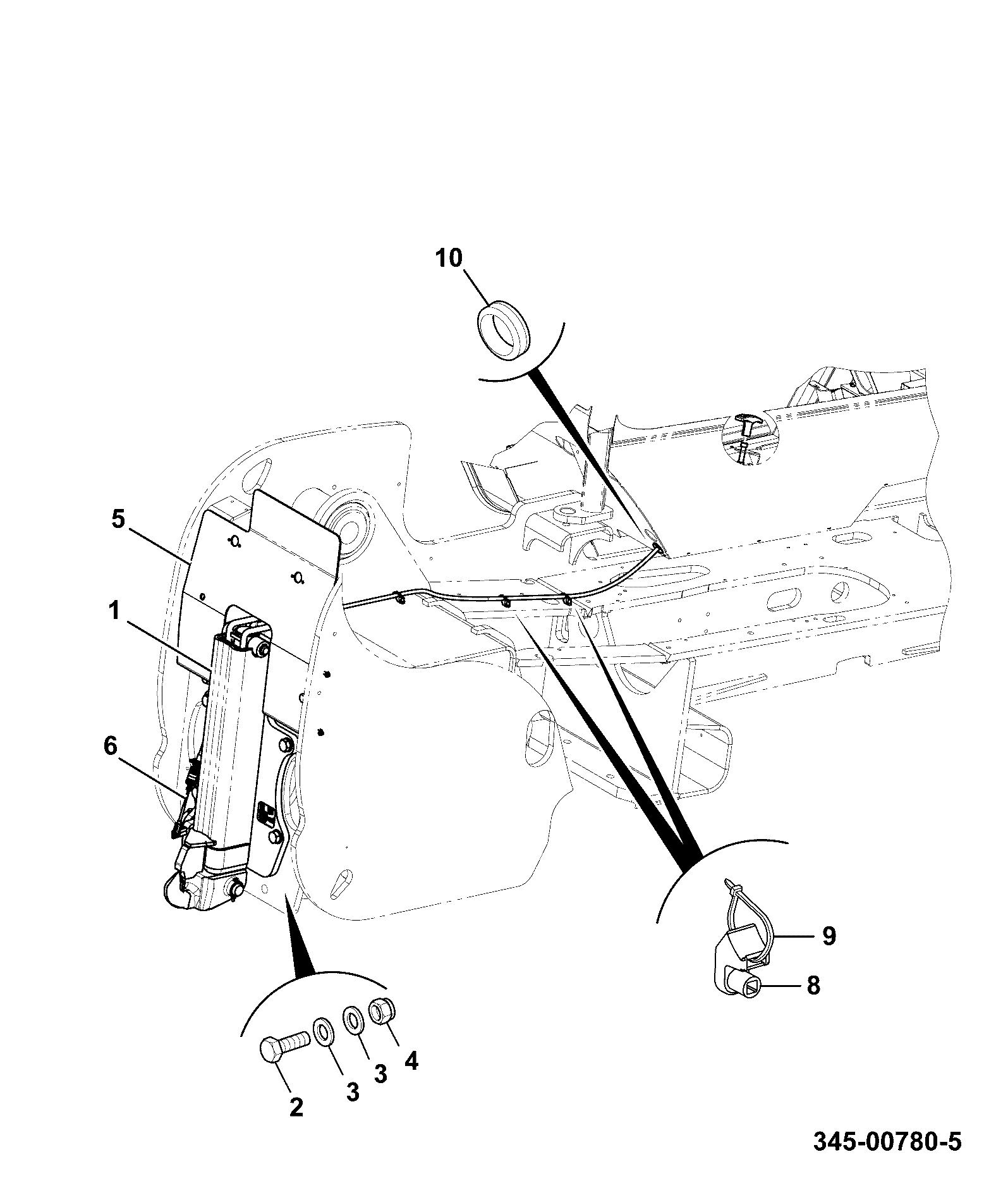 Кабель 332/P0195 JCB