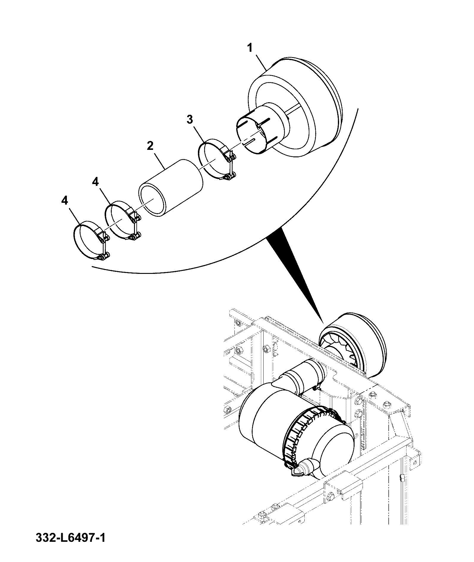 Шланг 333/L0783 JCB
