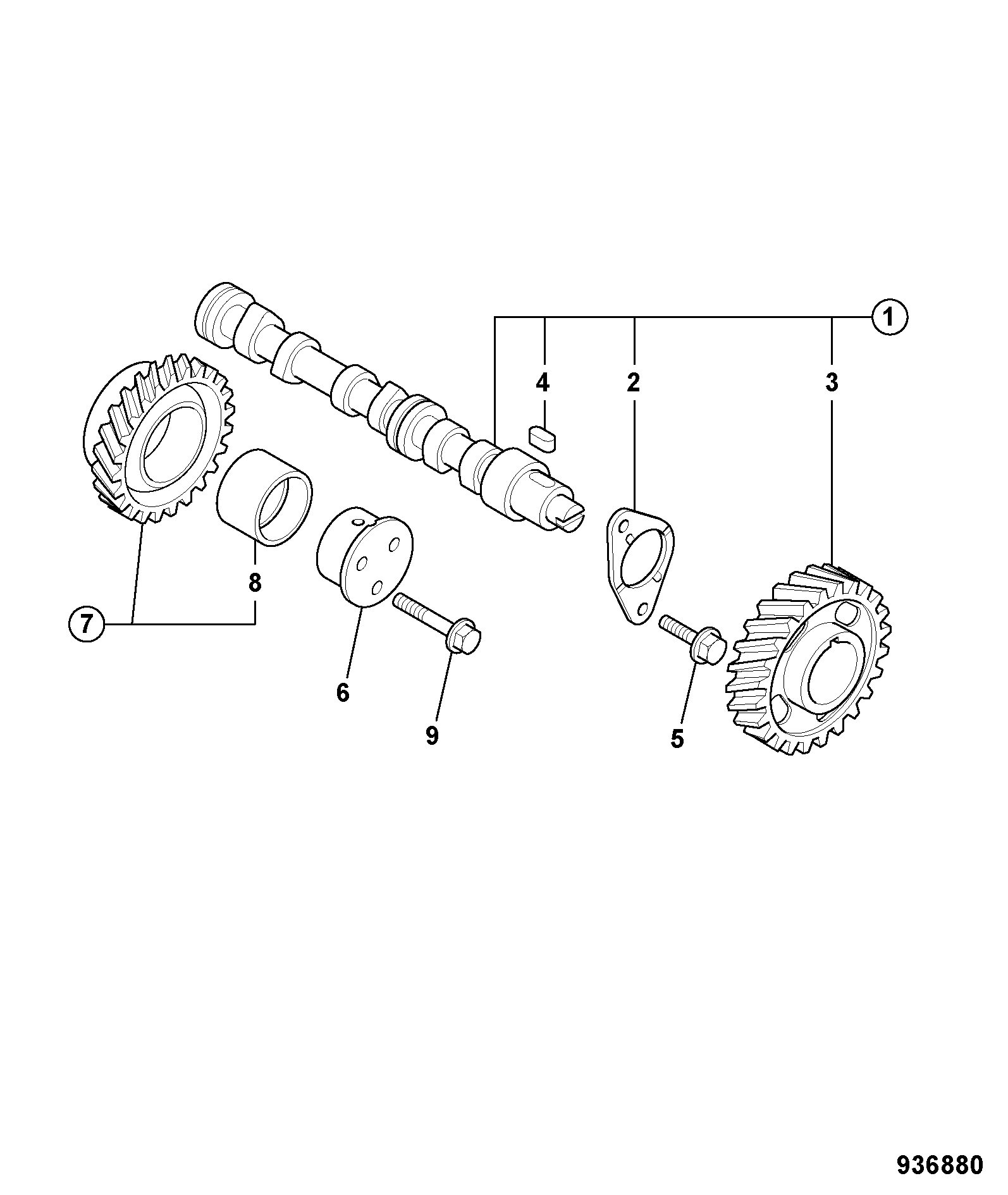 Распредвал 02/971407 JCB