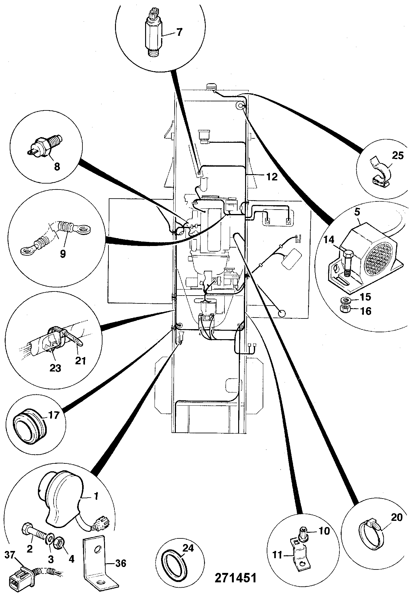 Жгут проводов 721/11591 JCB