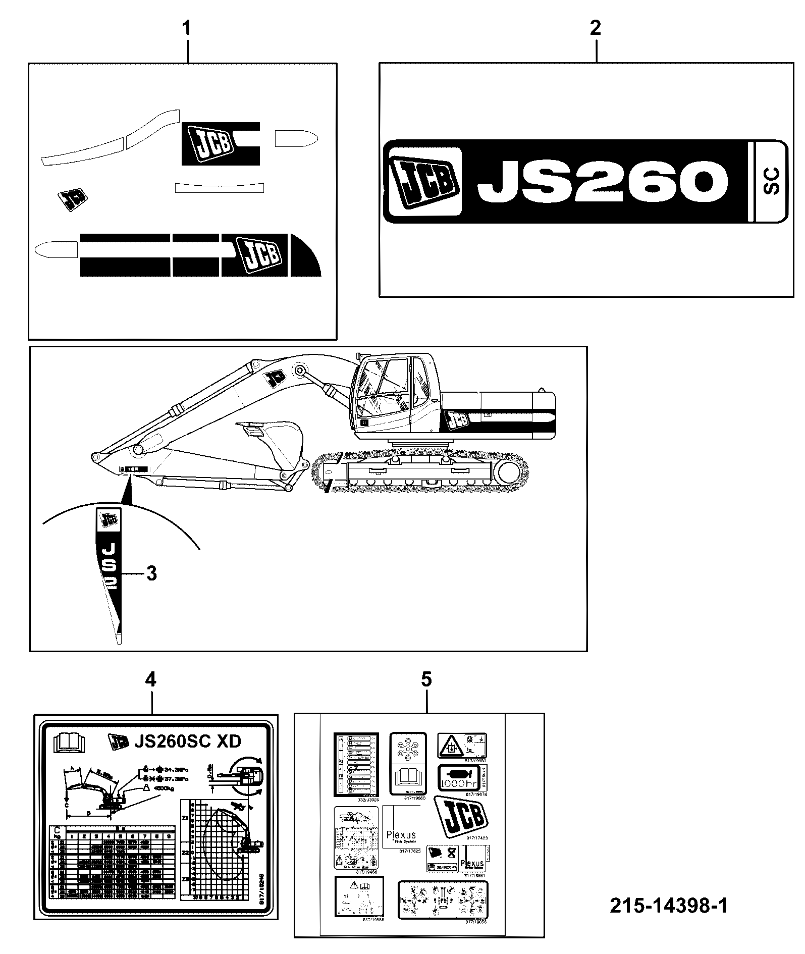 Наклейка 817/20867 JCB