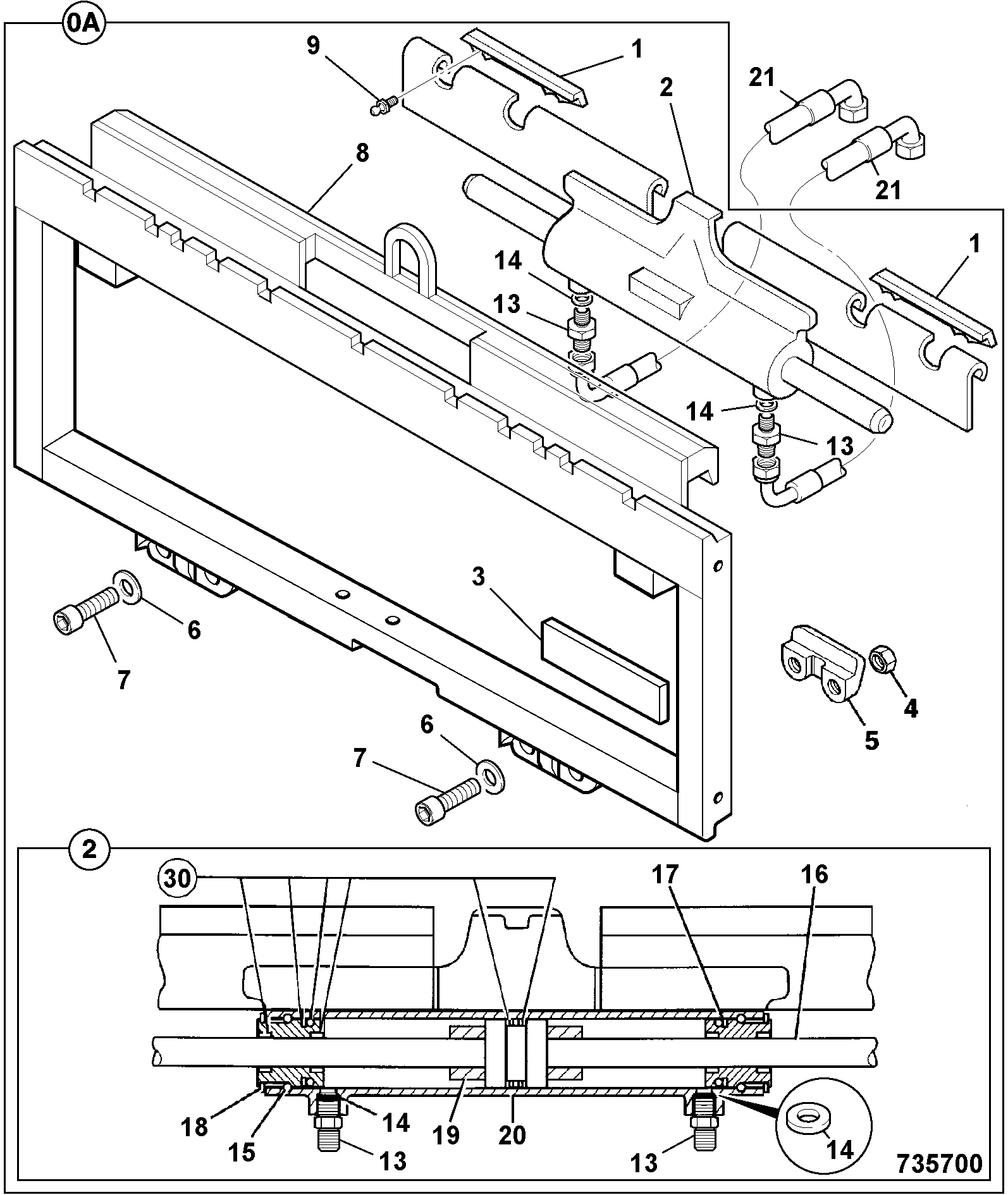 каретка 331/41288 JCB