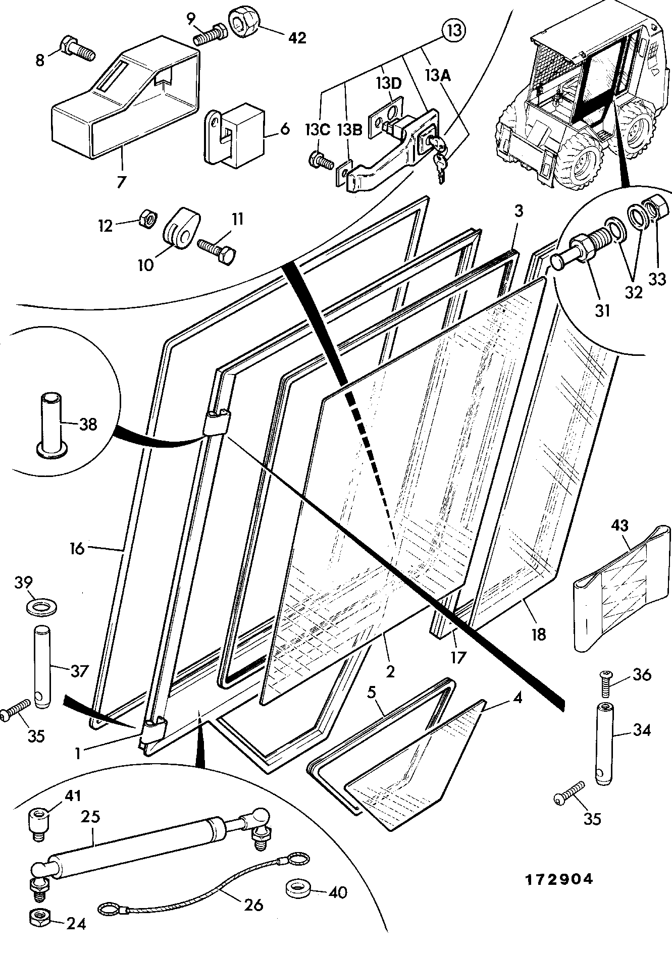 Распорка 826/01437 JCB