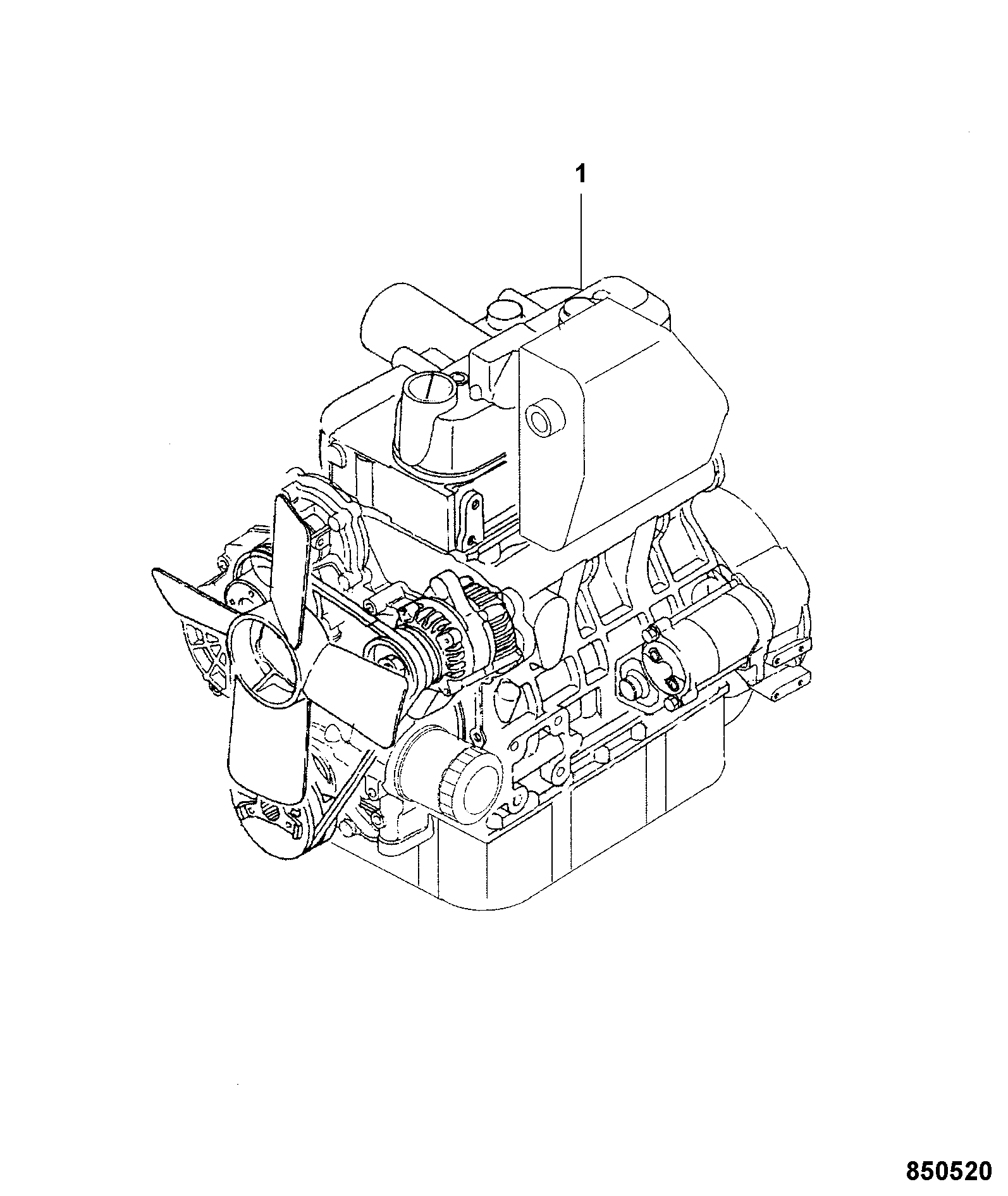 Двигатель 7001/33002 JCB