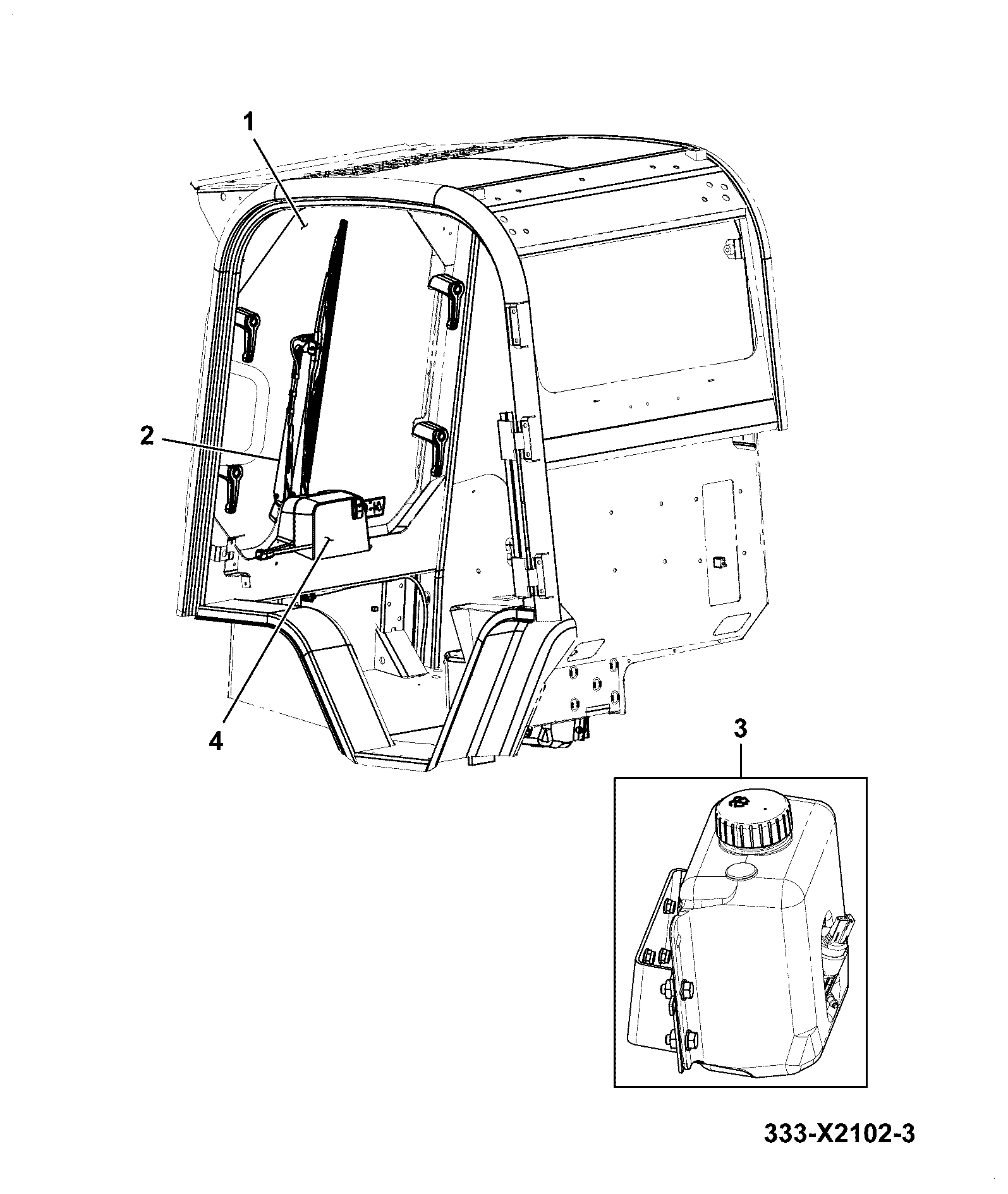Стеклоочиститель 333/X6672 JCB