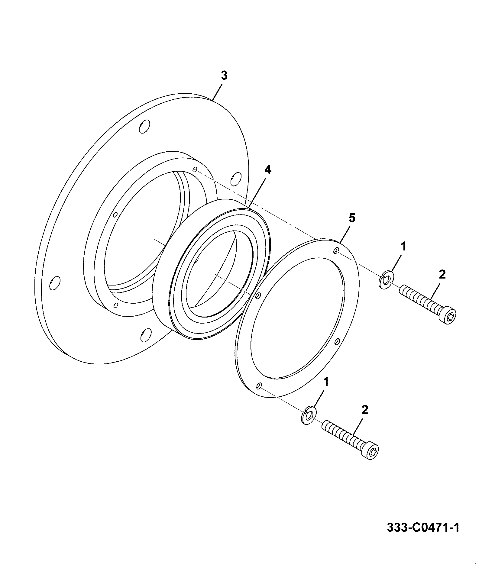 Болт 333/C0855 JCB
