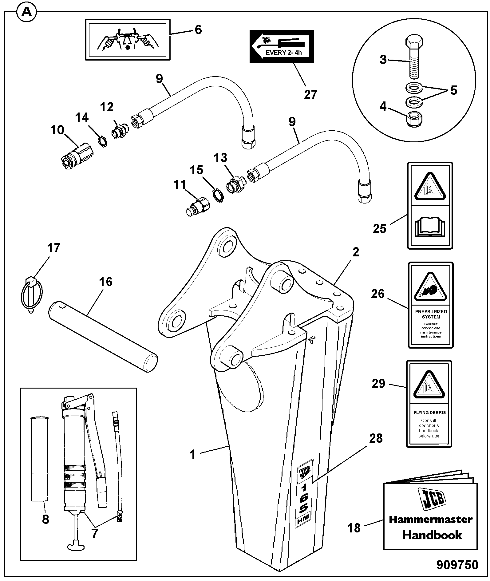 Гидромолот 980/90868 JCB