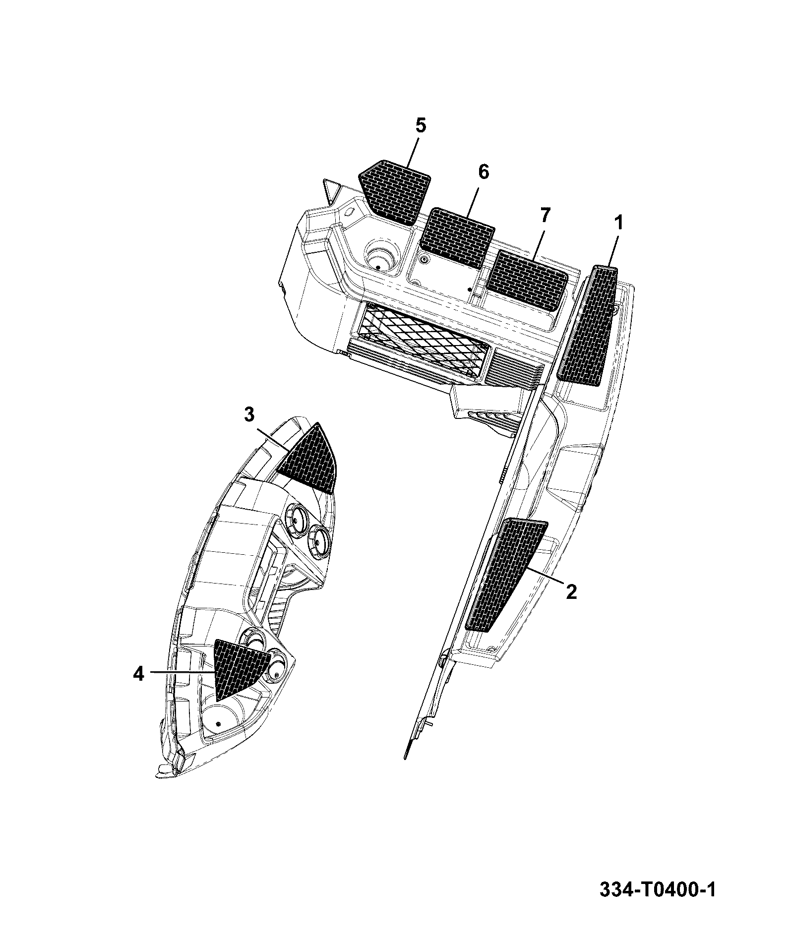Коврик 334/S1066 JCB