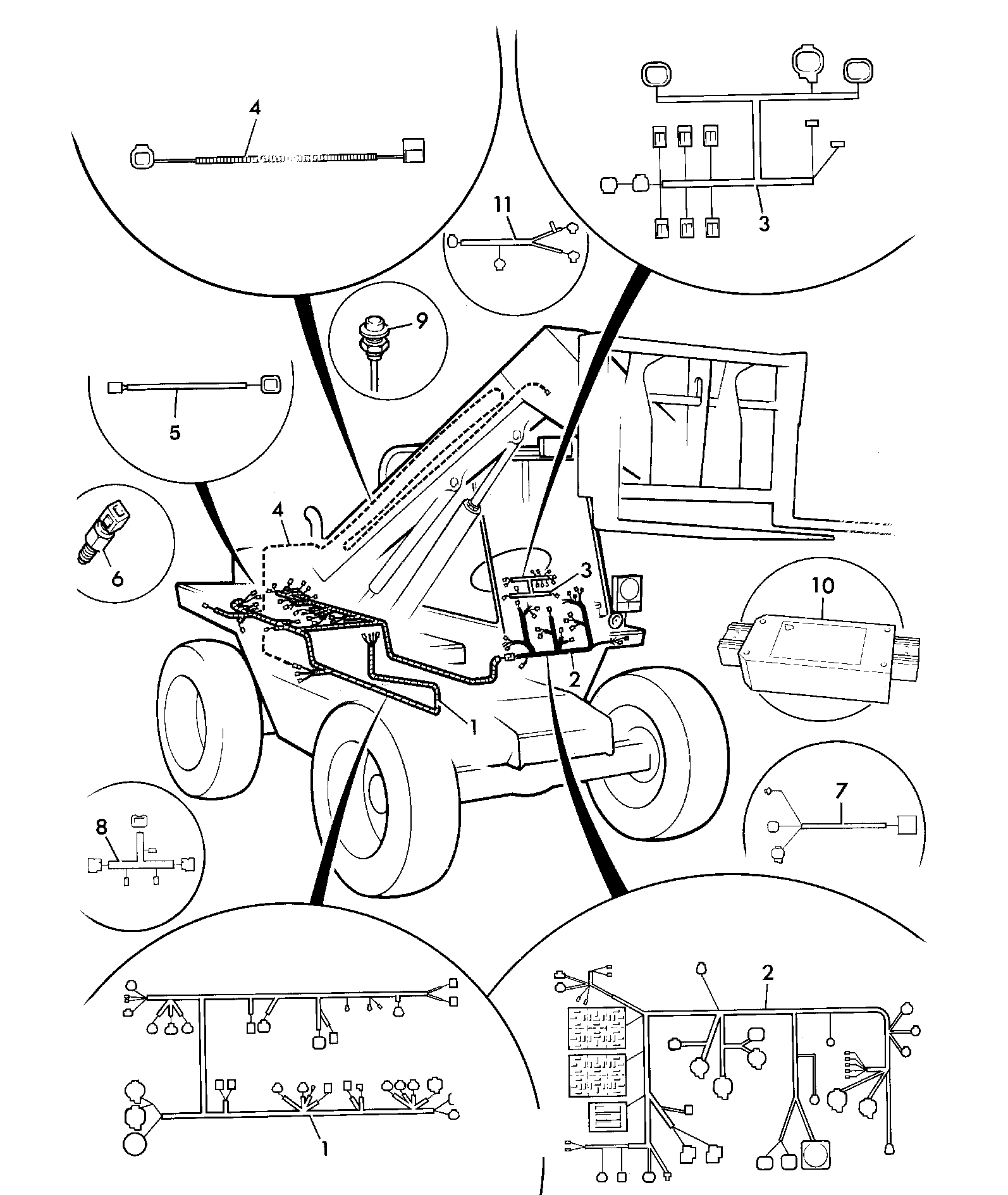 Жгут проводов 721/00283 JCB