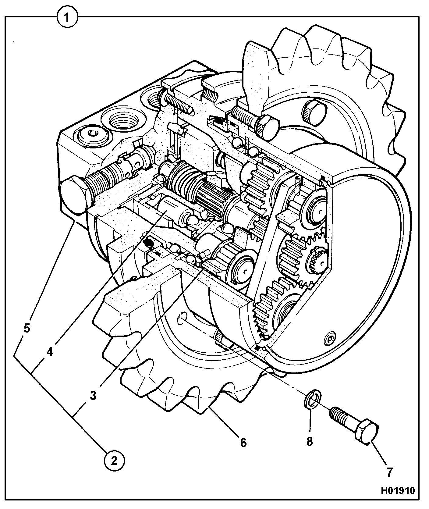 Мотор 20/904400 JCB