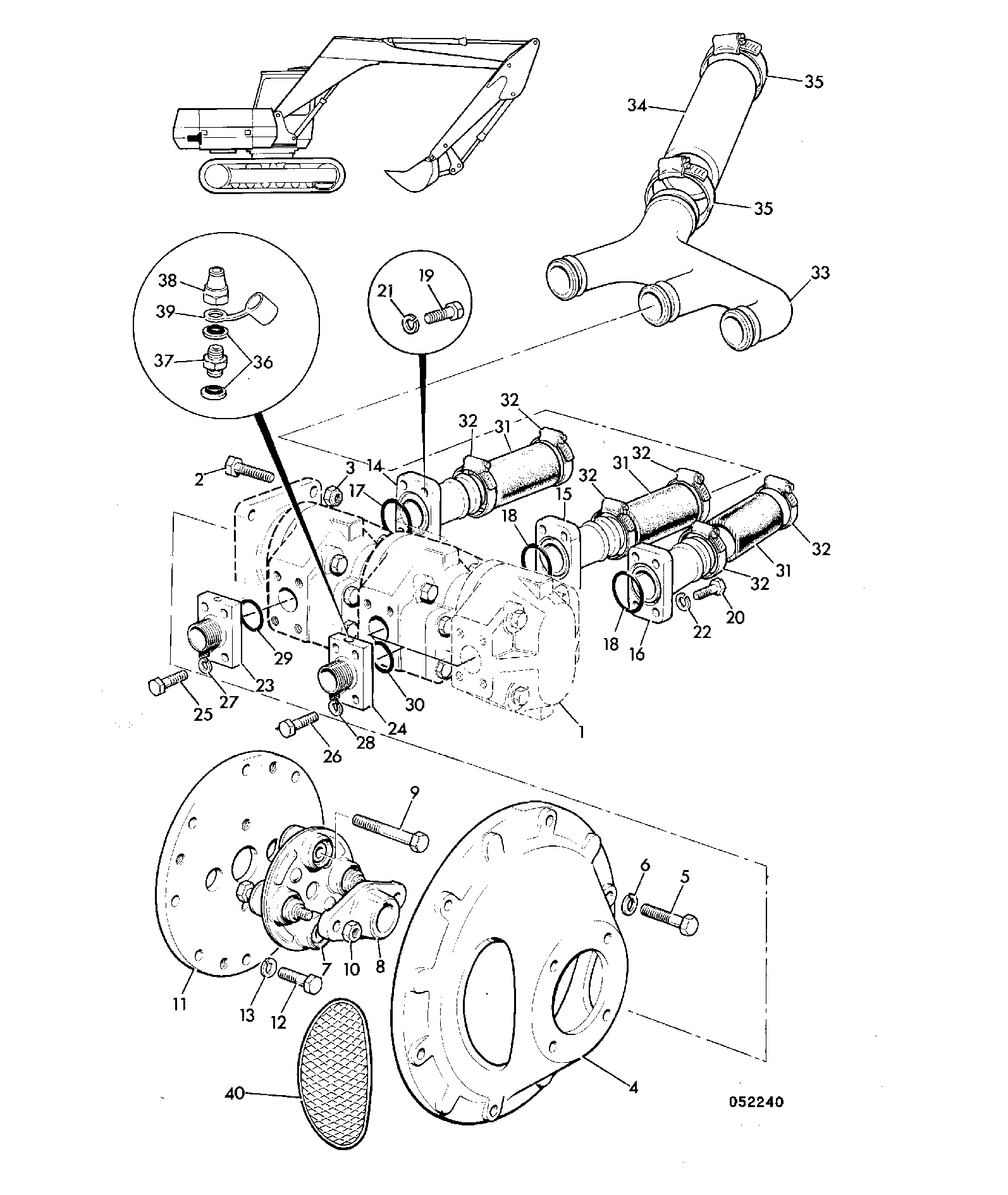 Коллектор 208/00703P JCB