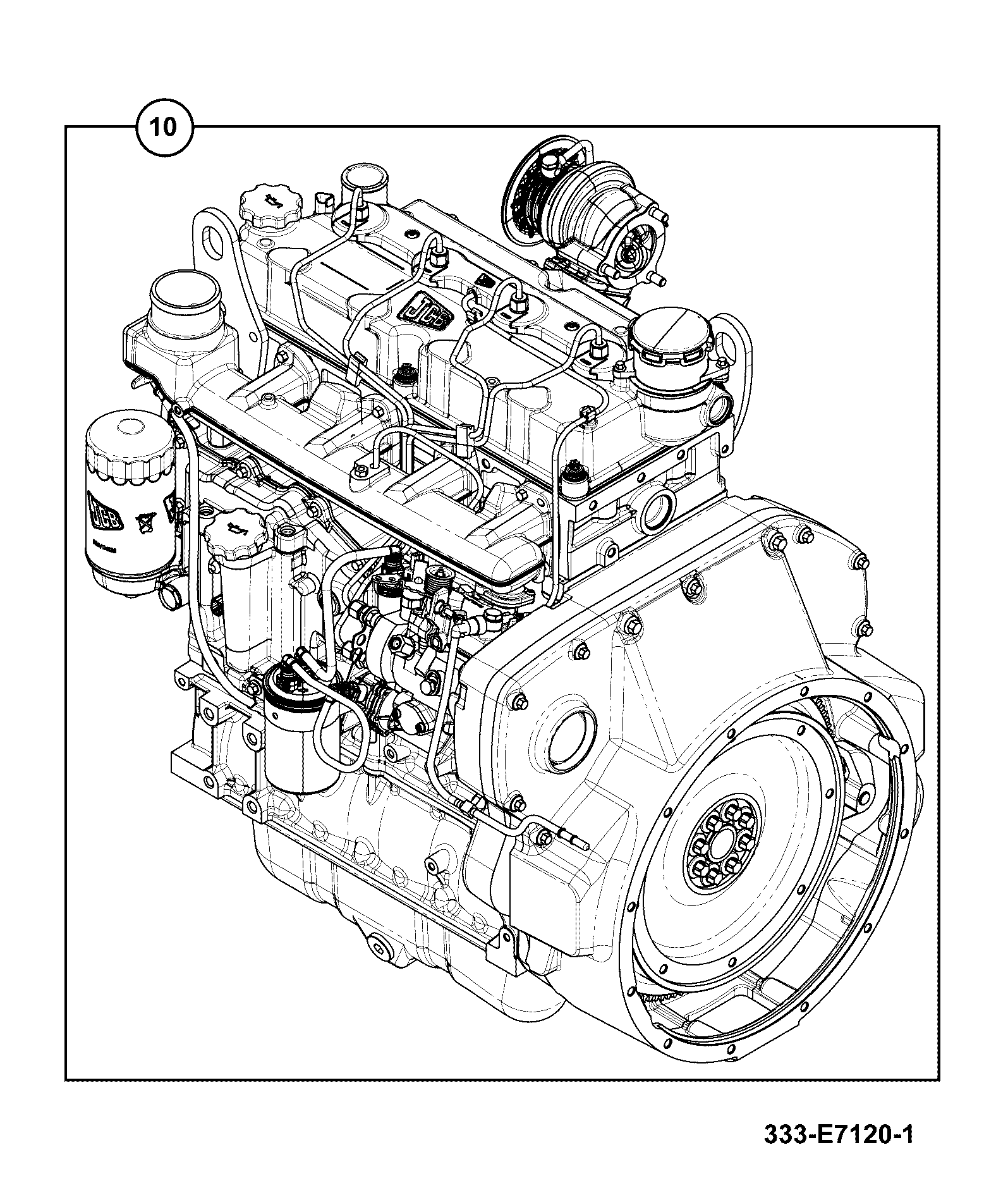 двигатель 320/40444 JCB