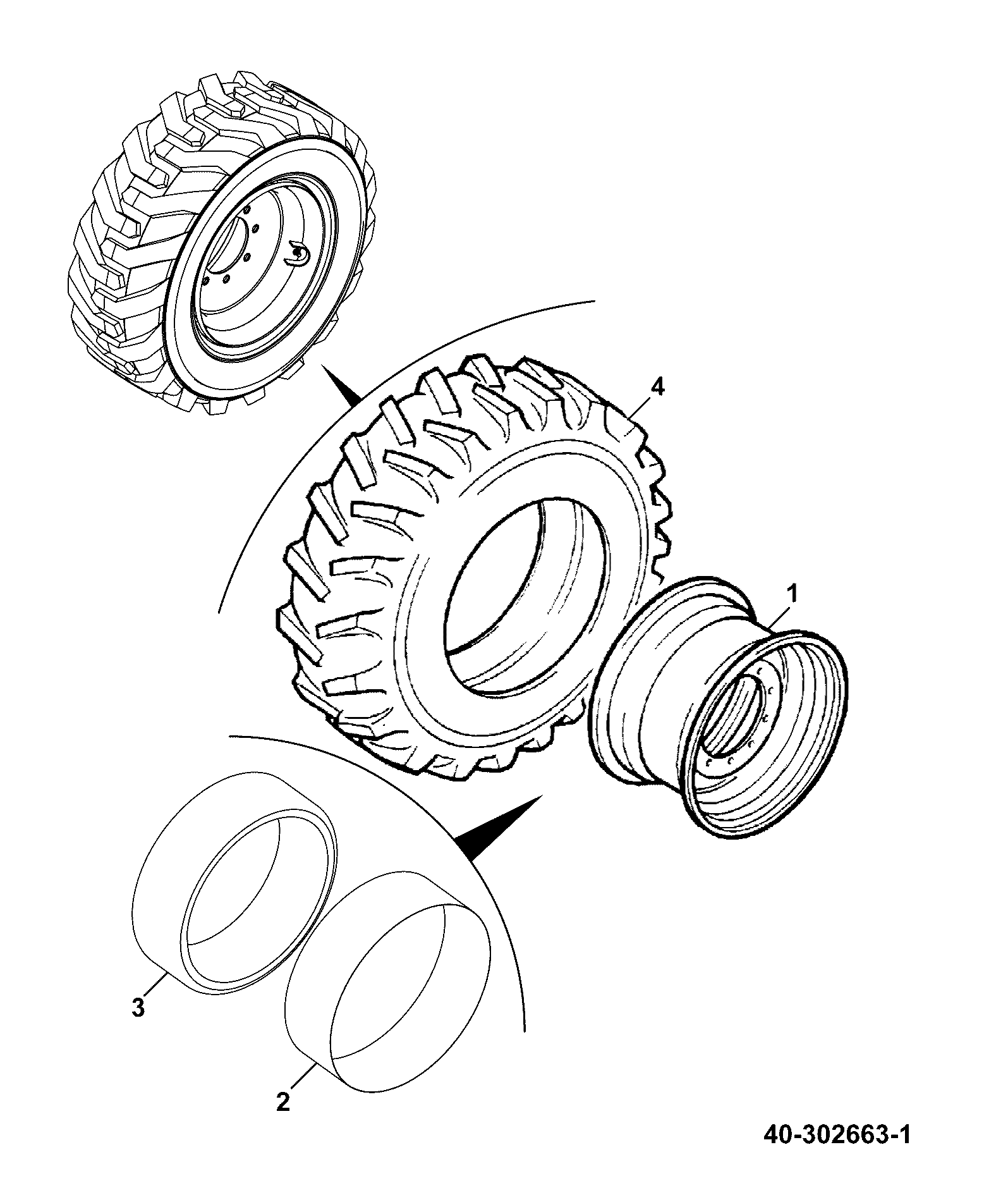 Колесо 40/302662 JCB