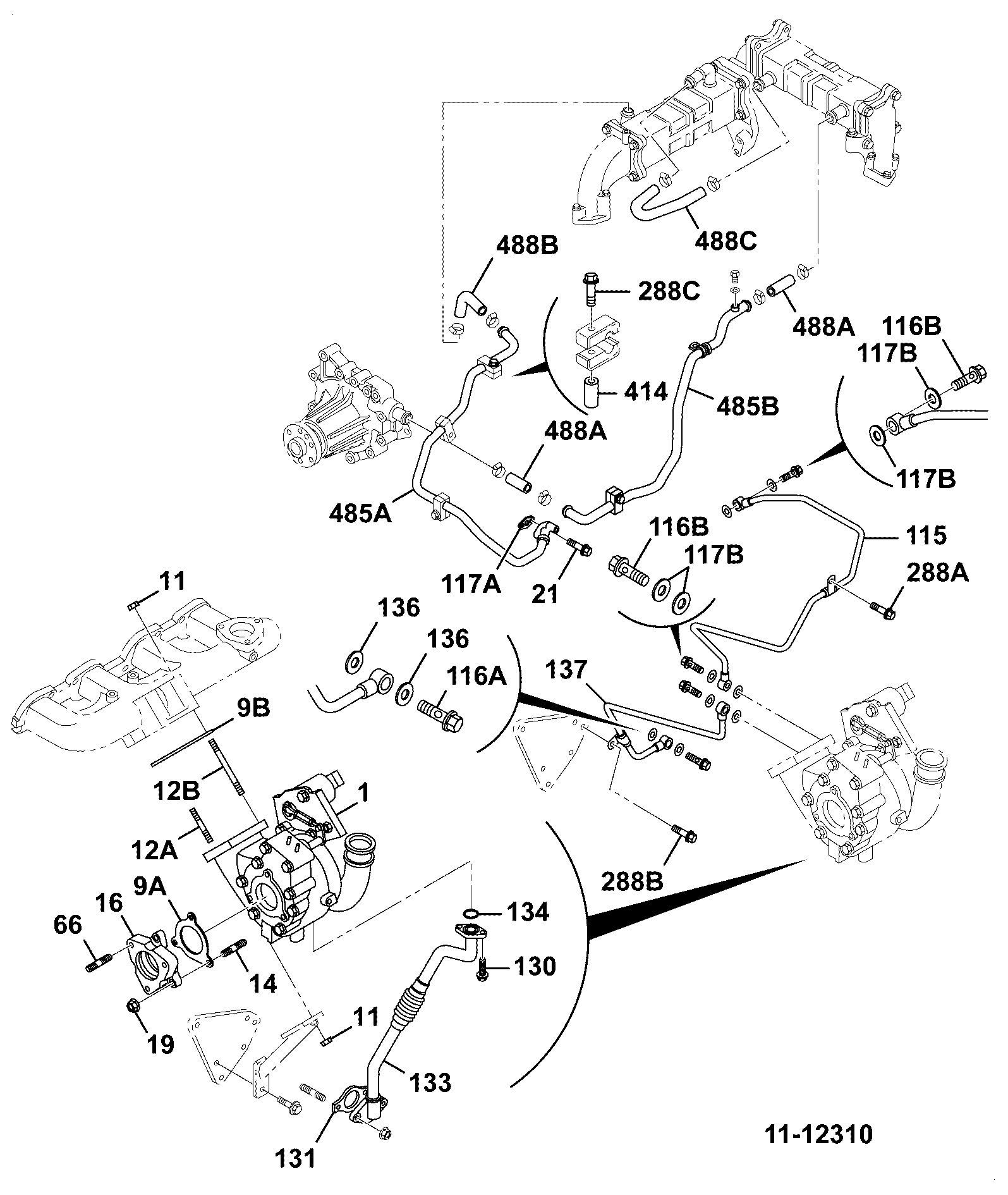 Шланг 333/D6038 JCB