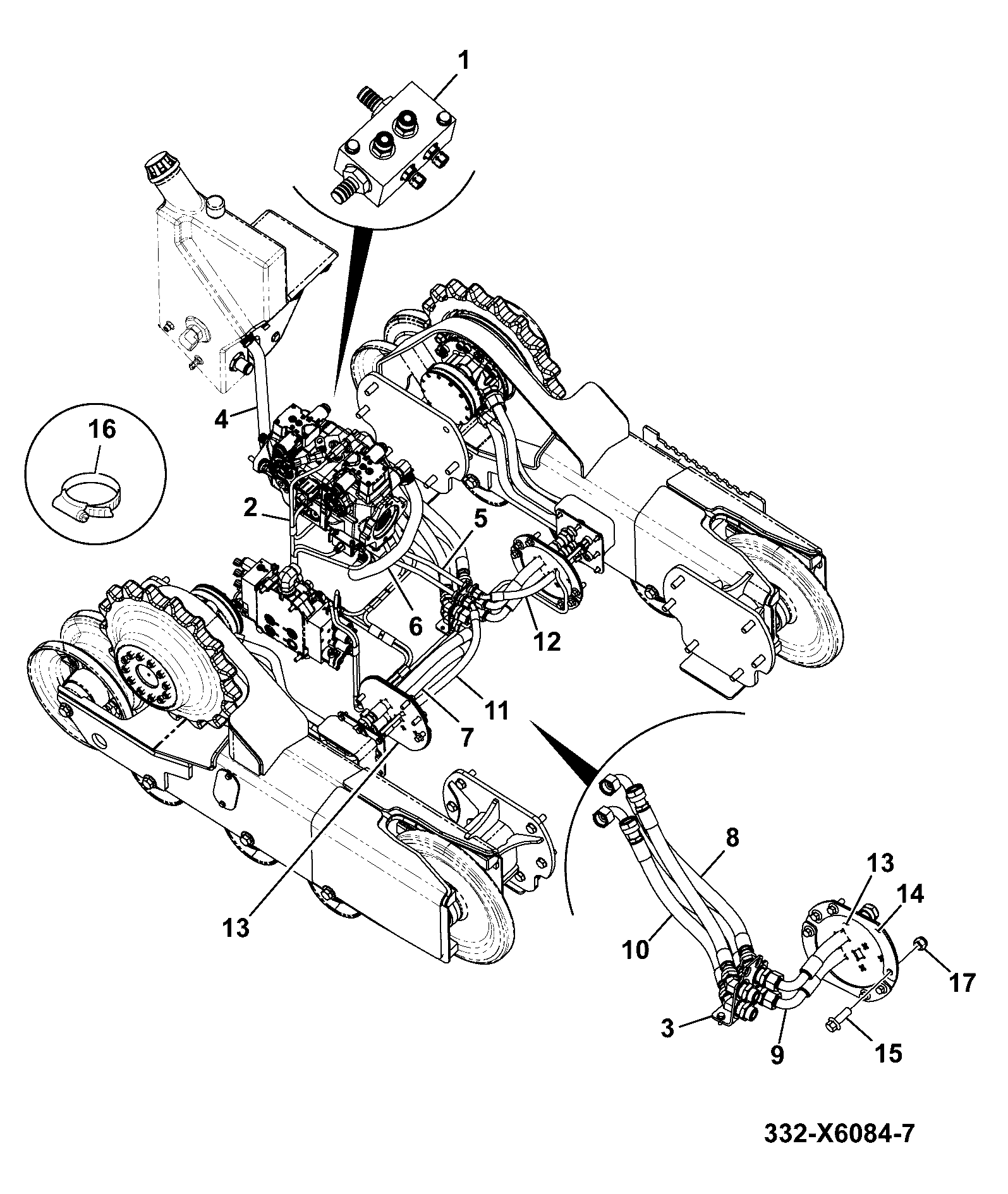 Шланг 332/X6065 JCB
