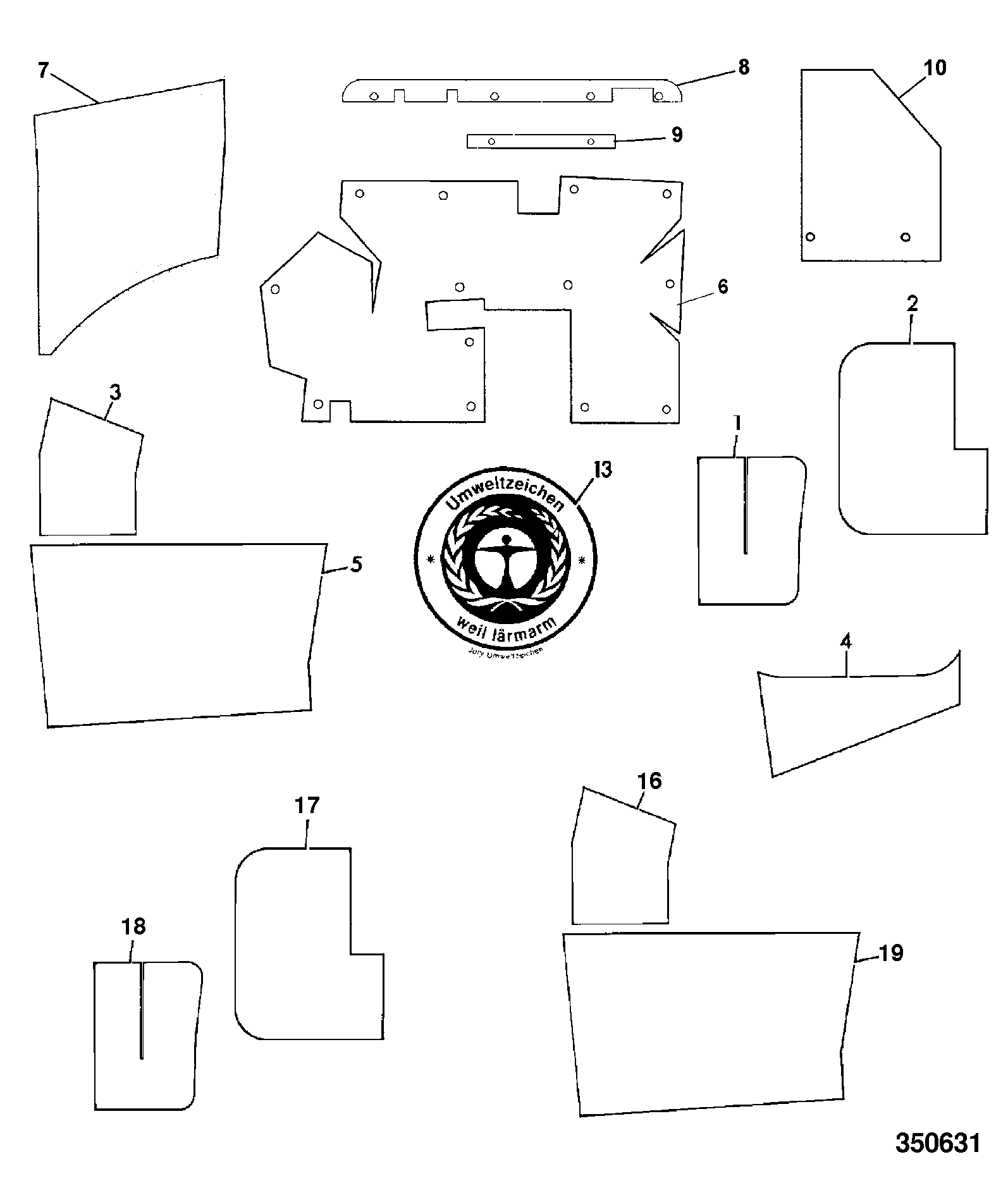 панель 331/17345 JCB
