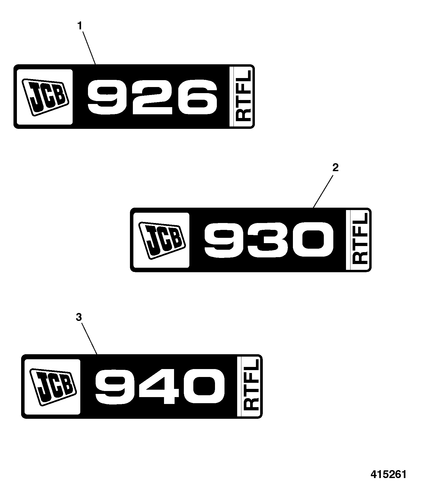 Наклейка 817/18209 JCB