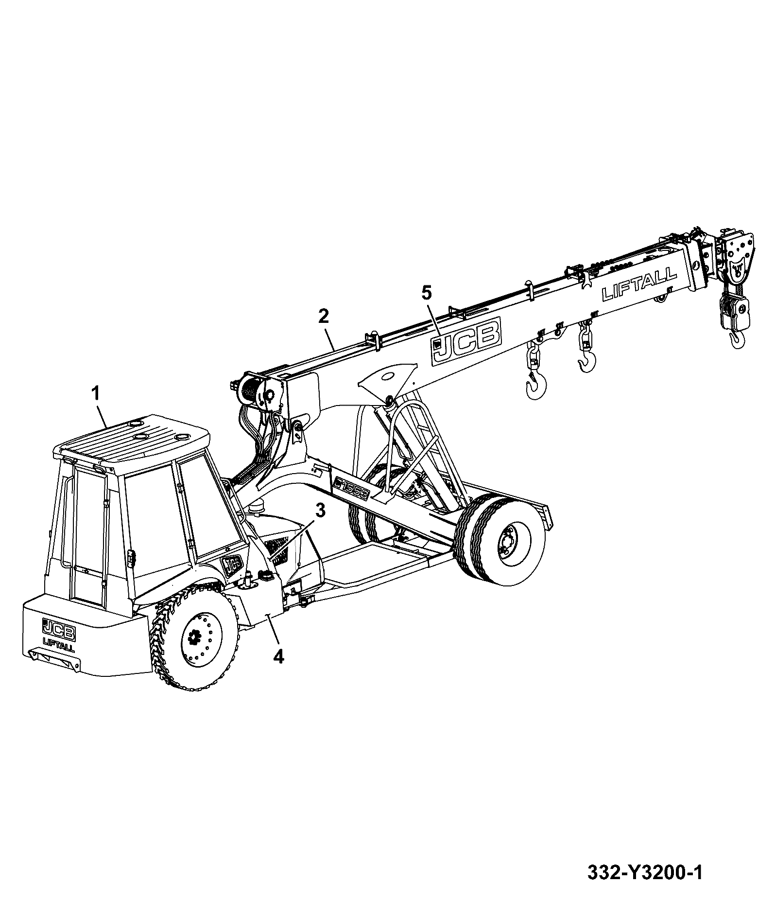Наклейки 332/Y8024 JCB