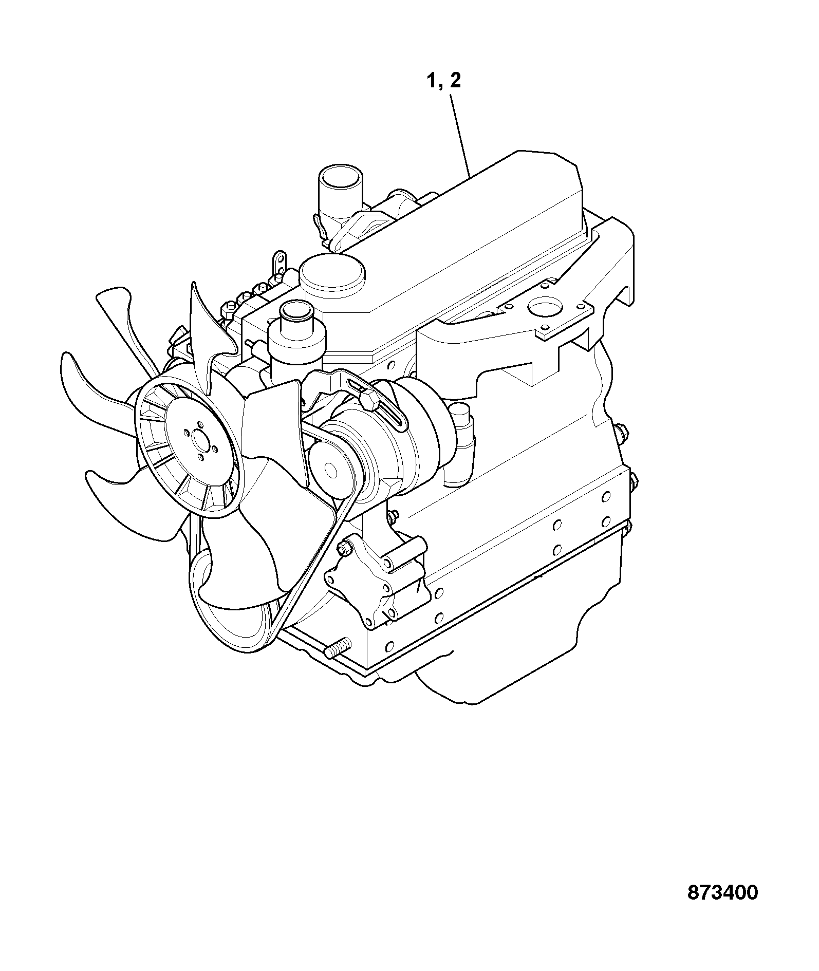 Двигатель 353/03937 JCB