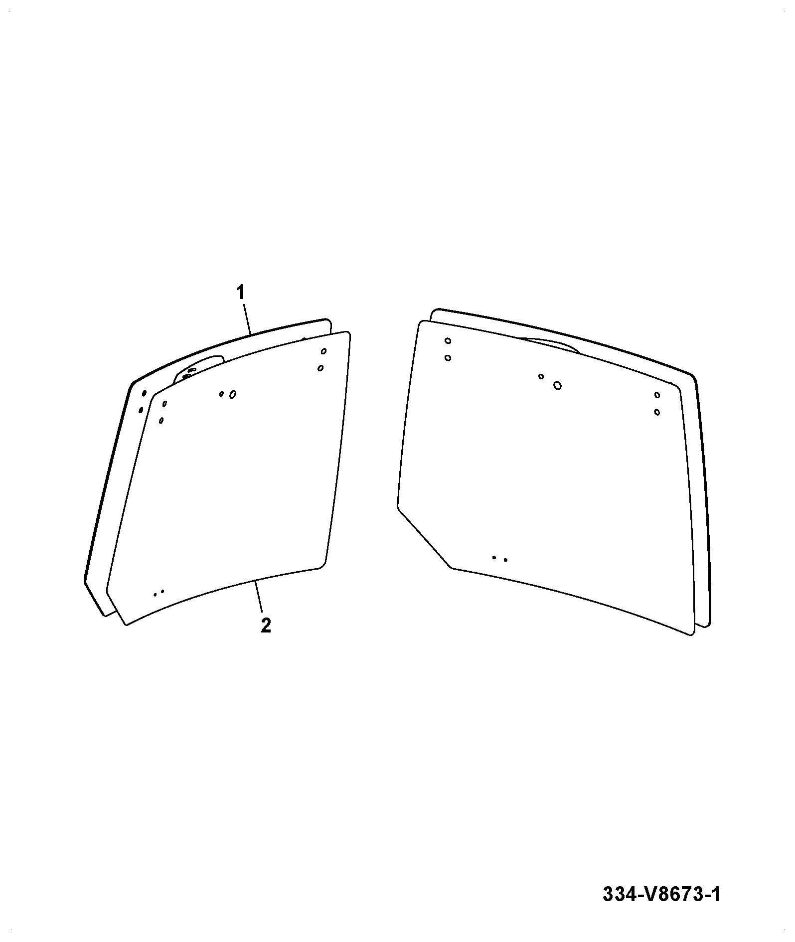 Стекло 334/V3687 JCB