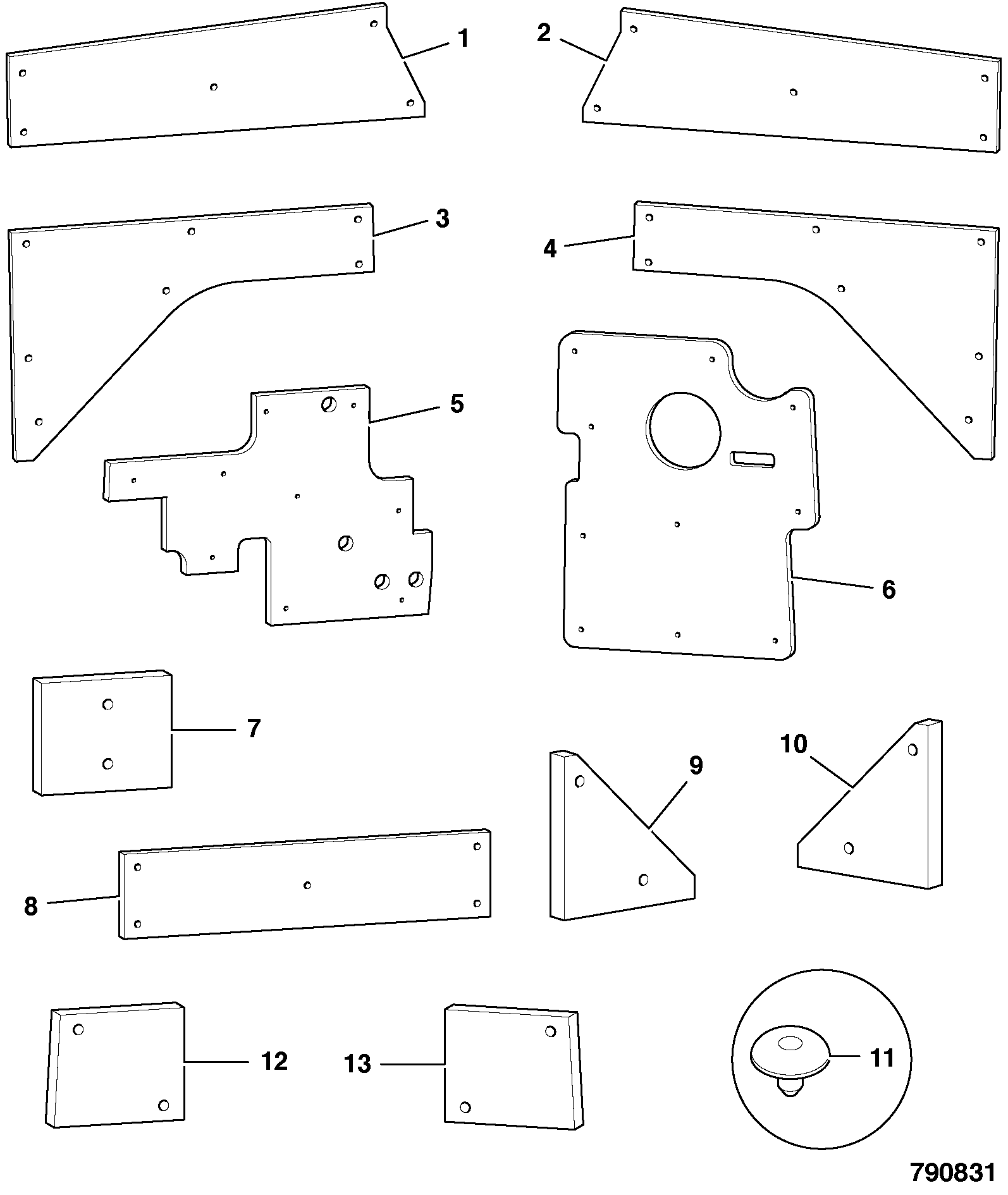 панель 331/53637 JCB