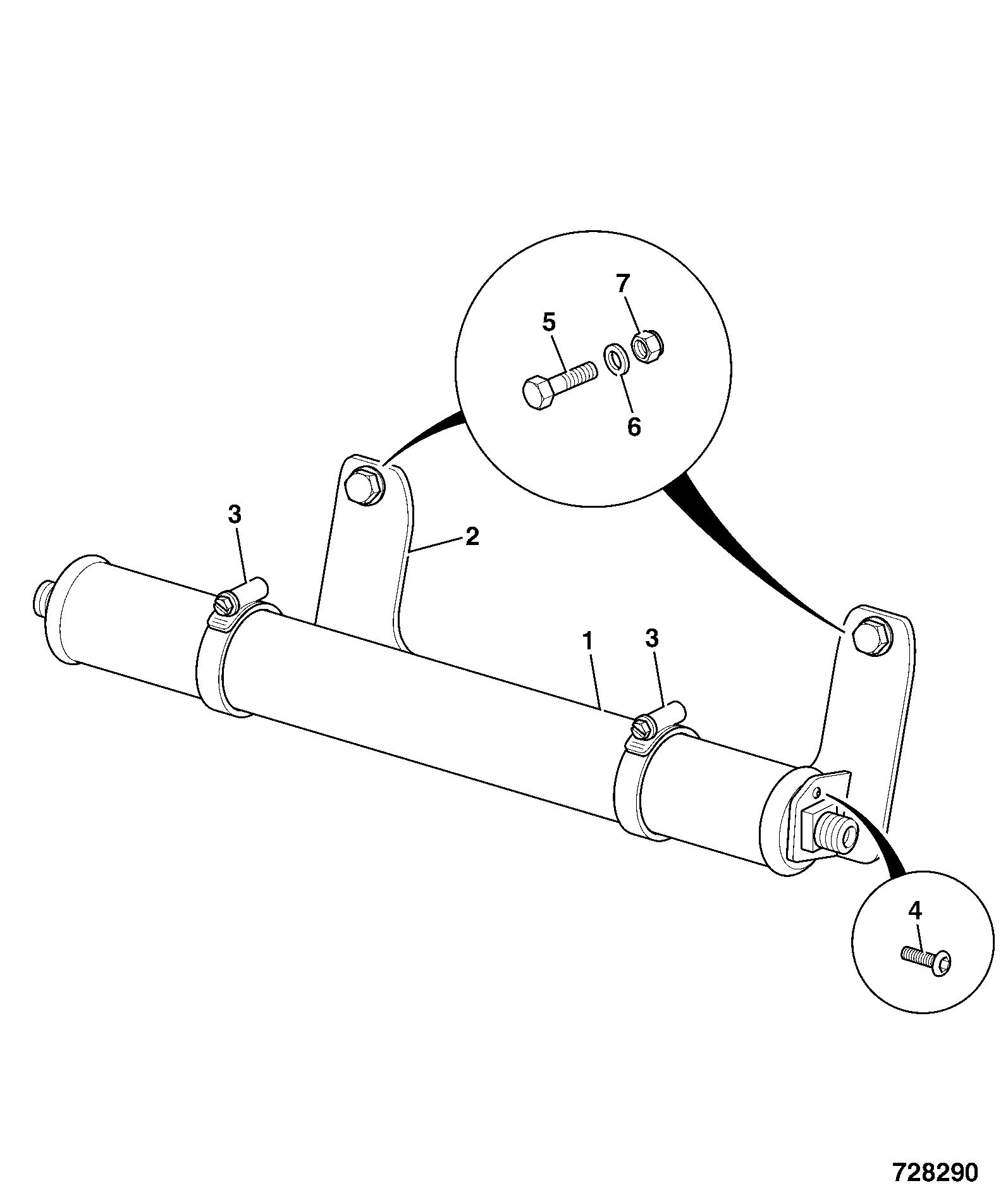Кронштейн 335/07332 JCB