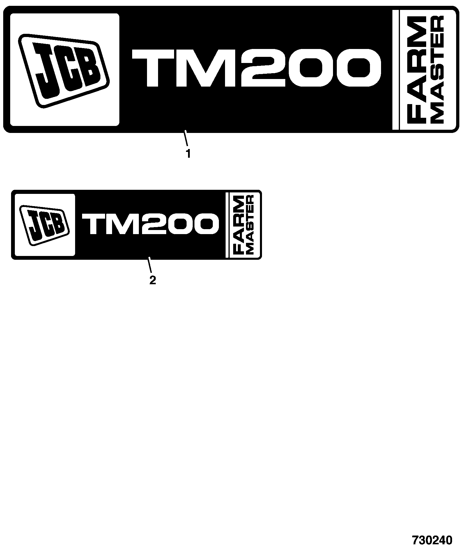 Табличка 817/18434 JCB