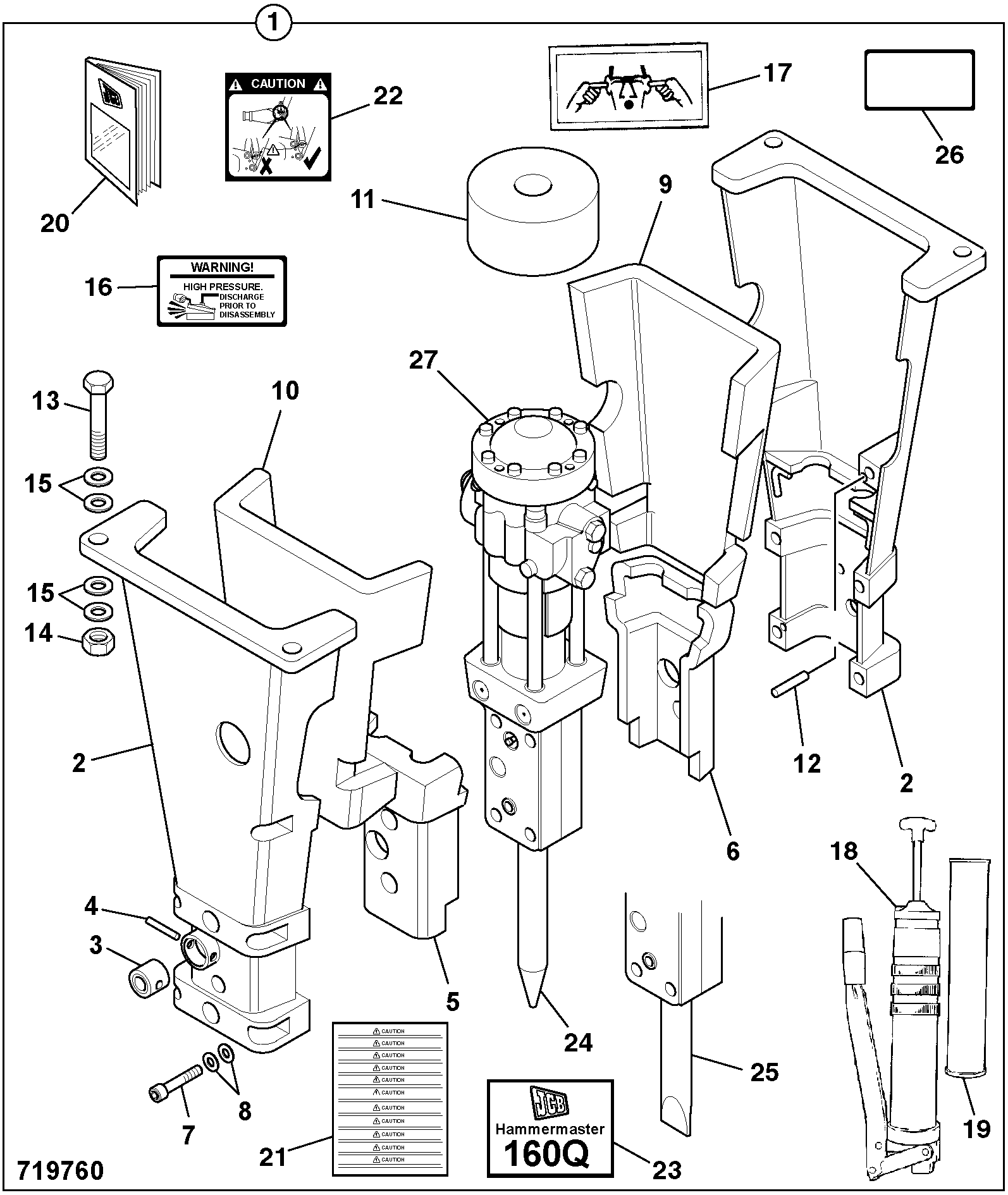Наклейка 817/03355 JCB