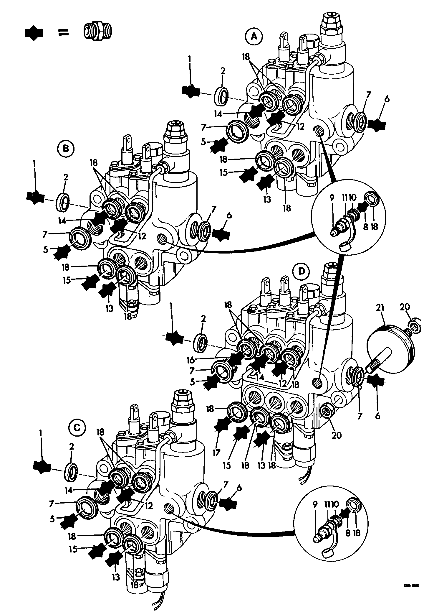 Клапан 919/57600 JCB